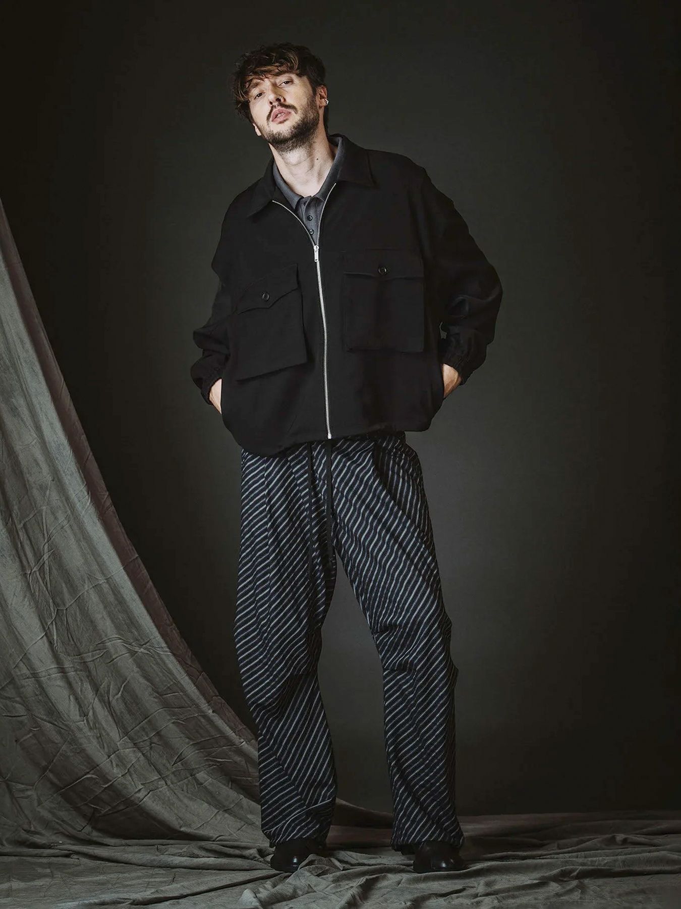 WポケットZIP-BLZ / ブラック【NO ID.】