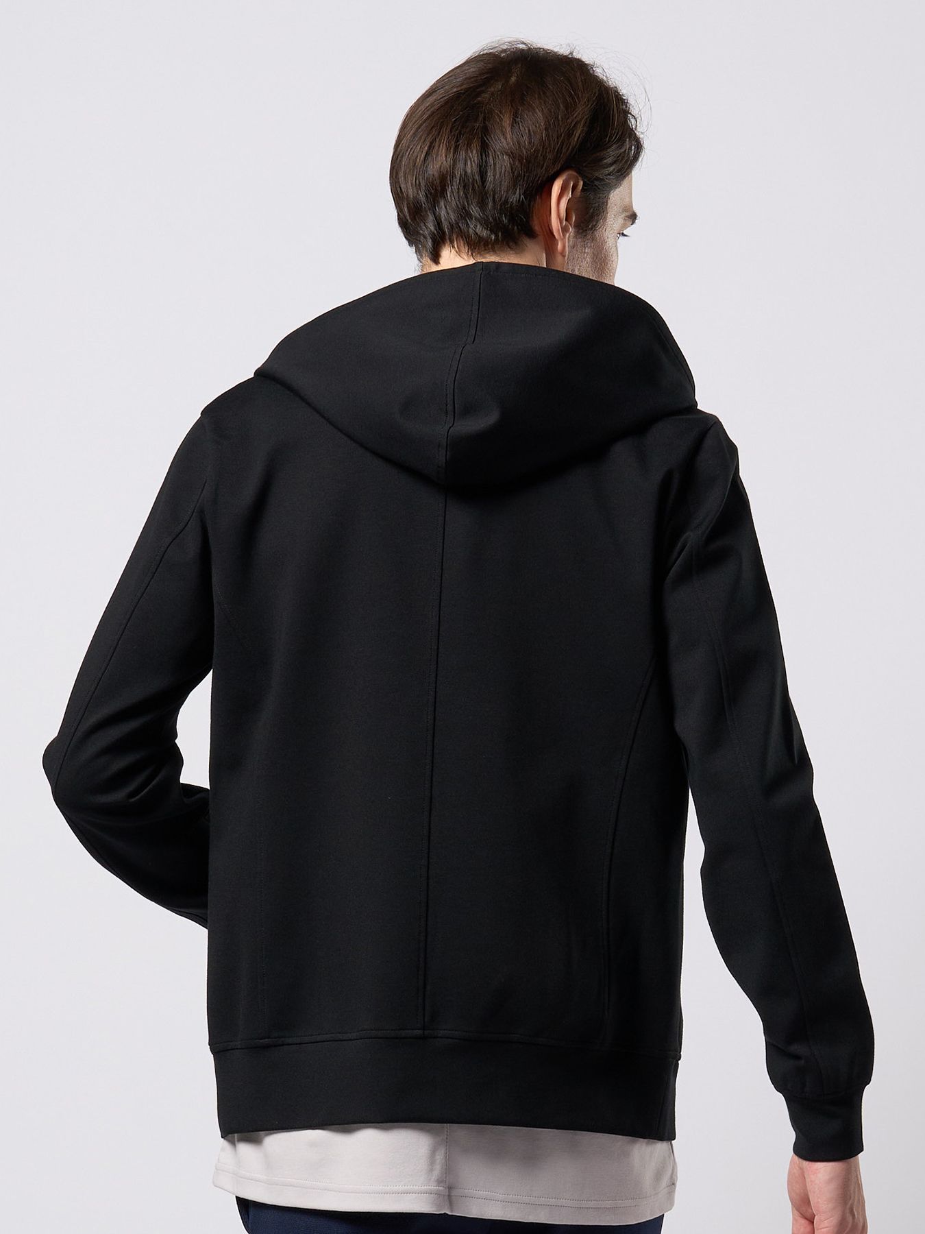 【予約品 9月23日(火) 締切】high neck zip-up parka / ハイネック ジップアップパーカー / ブラック