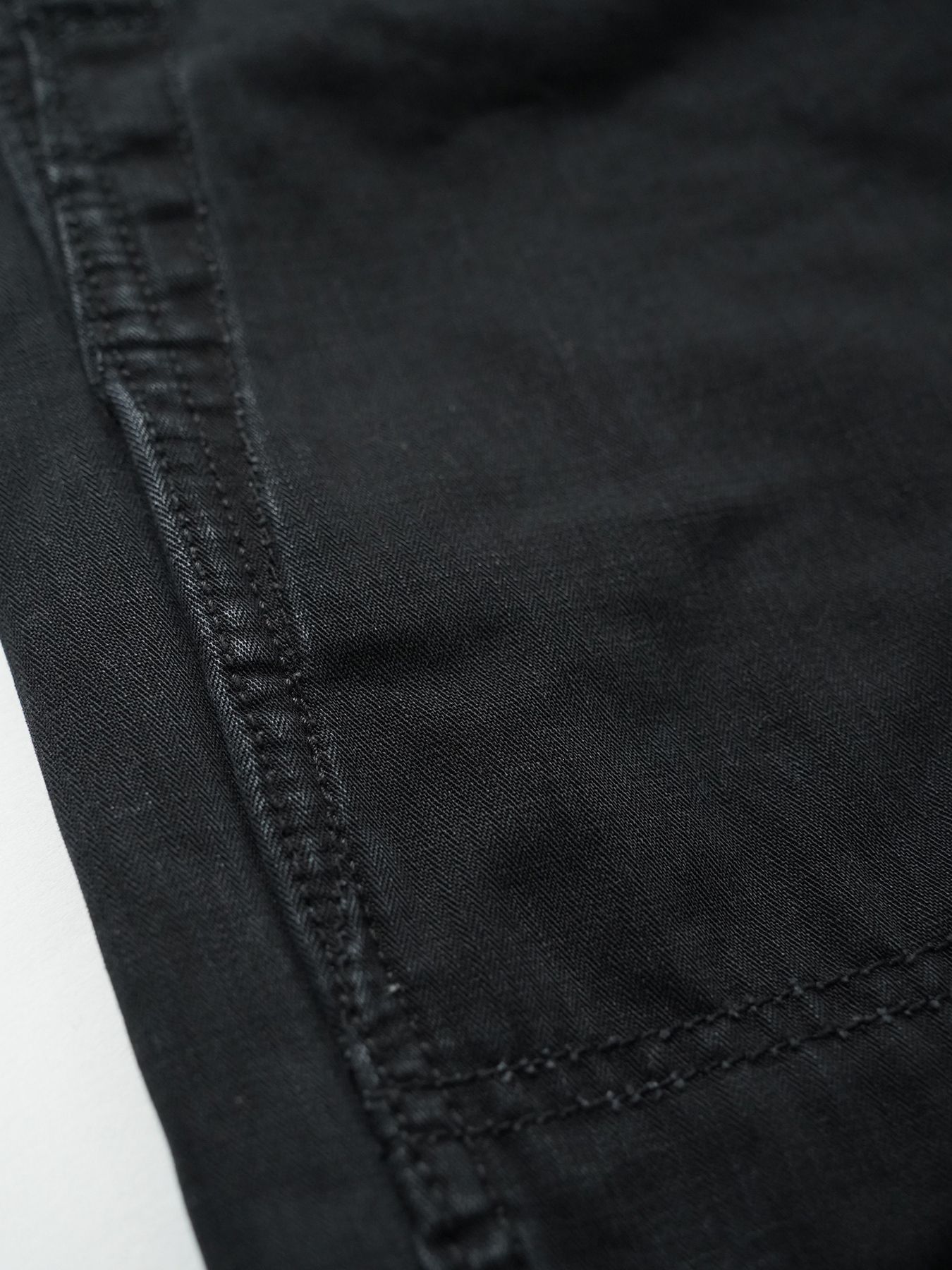 【予約品 5月6日(水) 締切】USN-MIRITARYHERRINGBONE aged / ユーズド加工 ミリタリーパンツ / ブラック