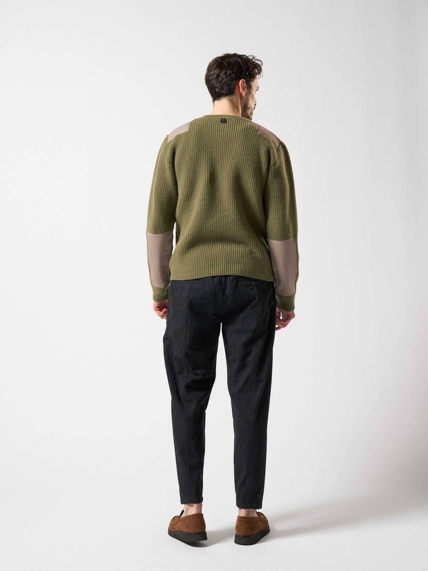 【予約品】 plating cable knit turtle / ニット / カーキ