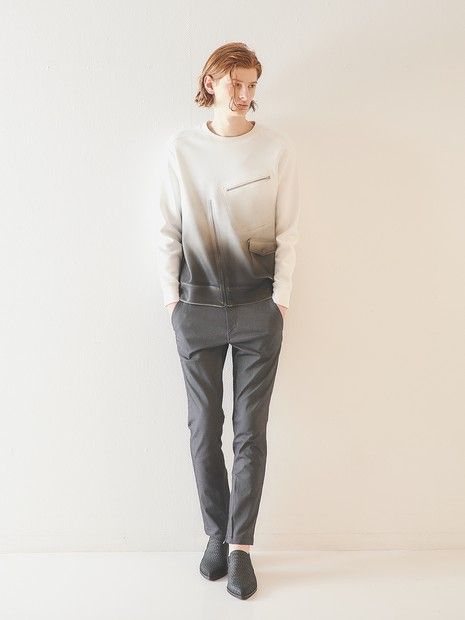 ライダース長袖 スウェットグラデーション【5351 POUR LES HOMMES】