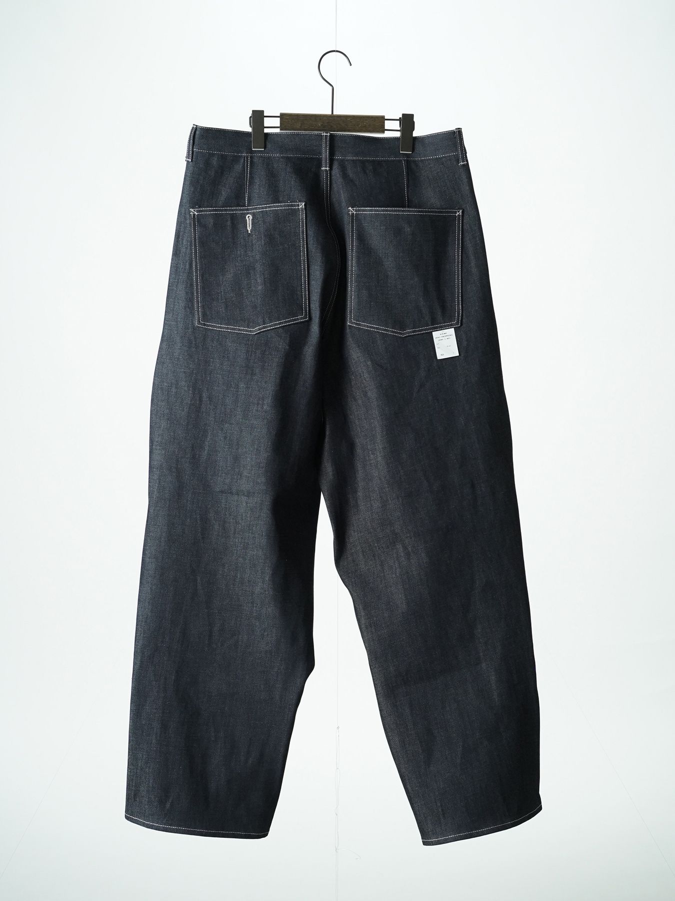 【予約品 5月6日(水) 締切】USN-DENIMTROUSERS / デニムミリタリーパンツ / インディゴ × 生成りステッチ