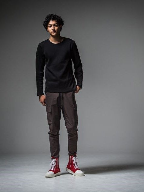 velours fleece neo thermal / 裏地特殊起毛ベロアフリースサーマル / ブラック 肩ロゴ刺繡入り 【RESOUND CLOTHING】 1