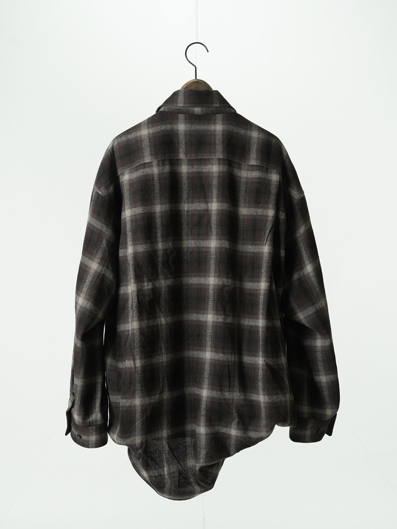 【予約品 5月27日(水) 締切】DOUBLE-SHIRTS / レイヤードシャツ / ブラウン系