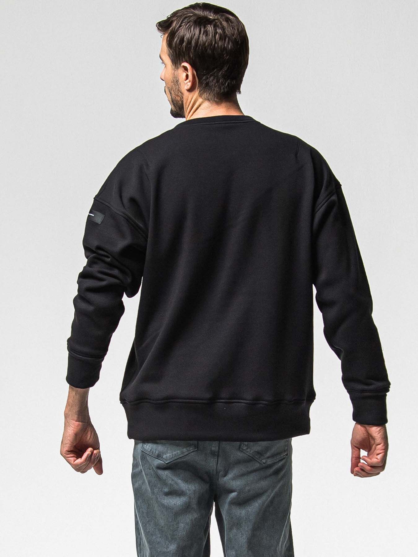 【予約品 8月31日(日) 締切】FRIDAY STANDARD LOGO VEROURS FLEECE TRAINER / FRIDAYコラボ スタンダードロゴ ベロアフリース トレーナー / ブラック