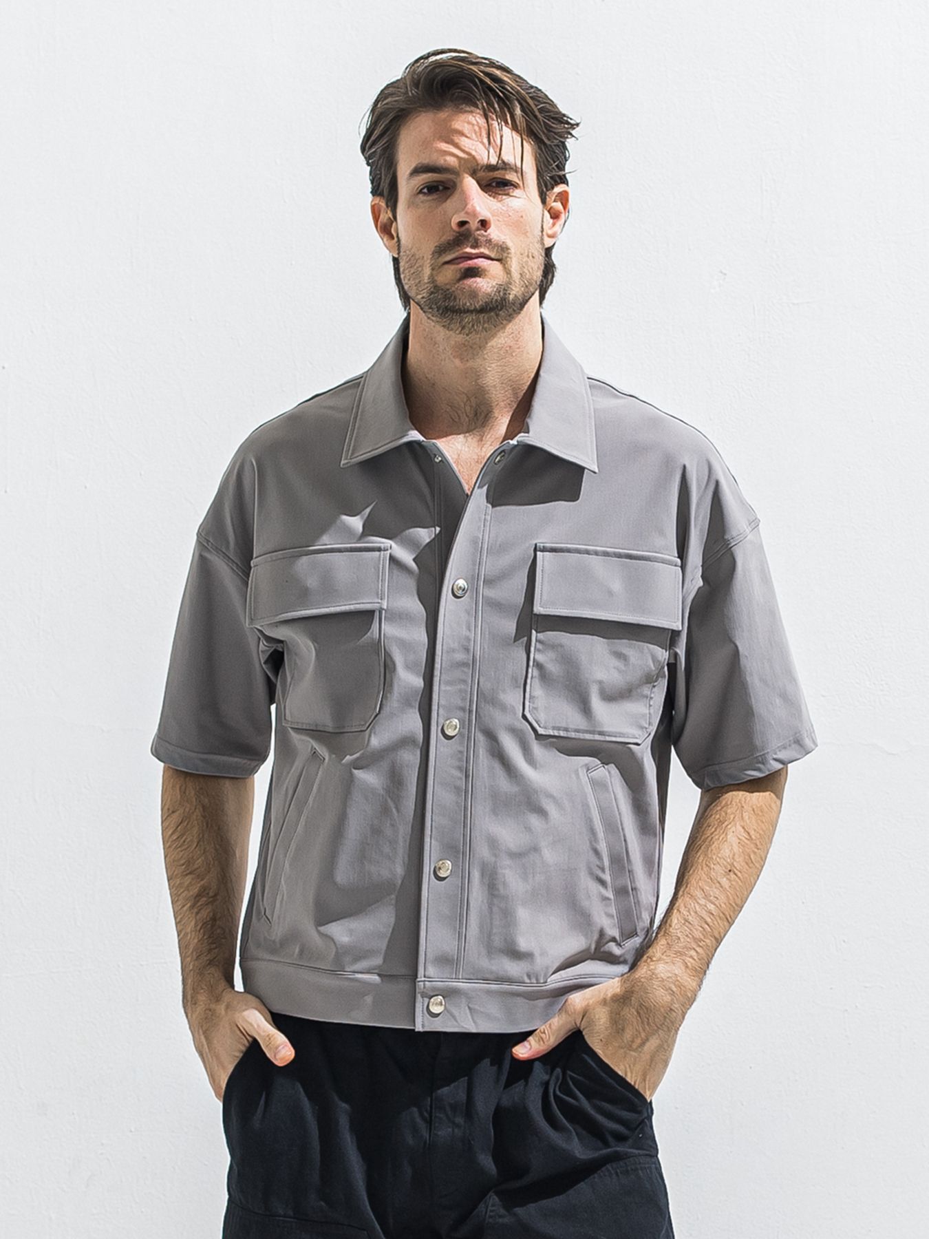 【予約品 2月15日(日) 18:00 締切】CPO HALE SHIRTS JK / CPOハーフスリーブジャケット / グレー