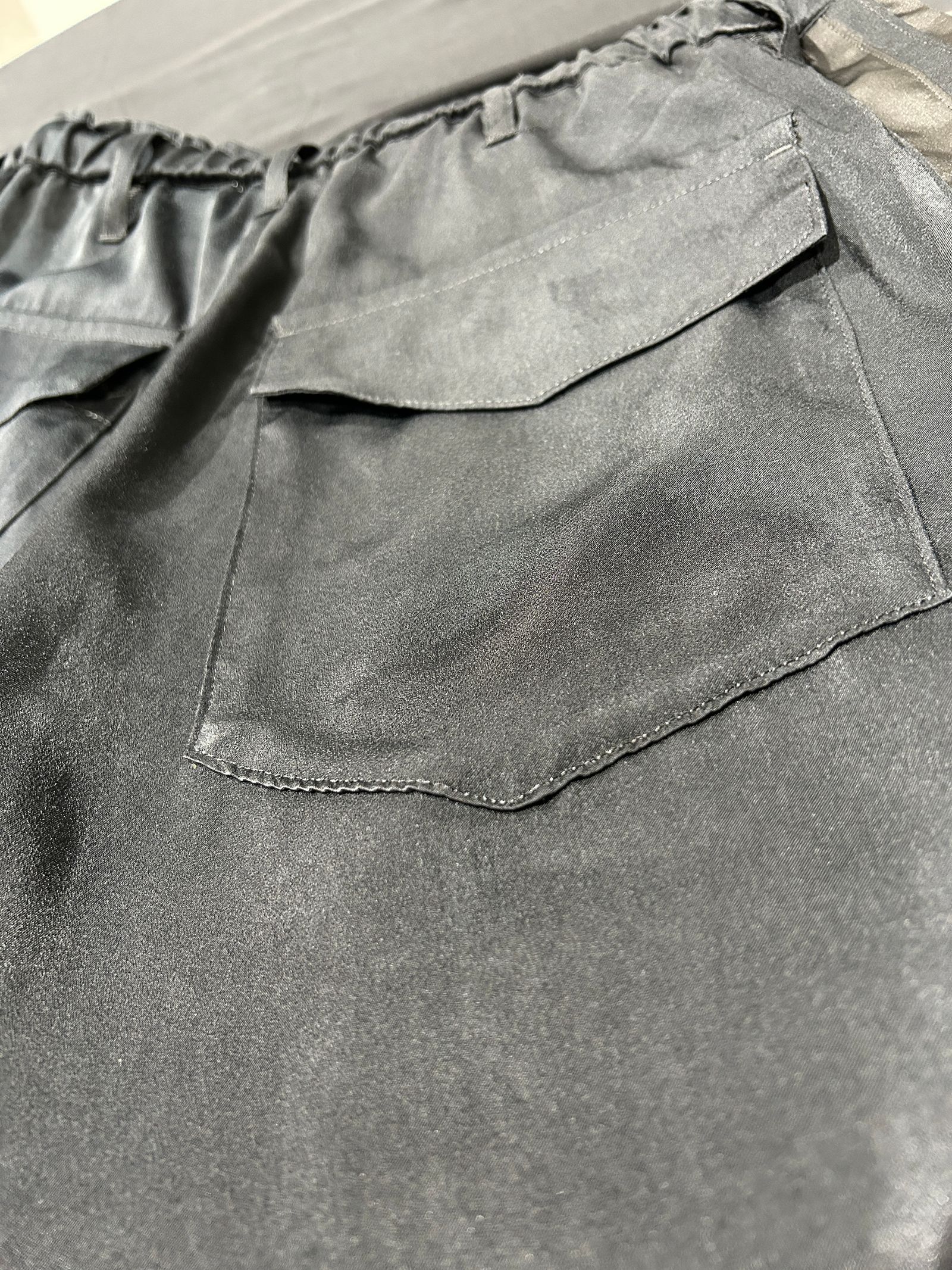 【予約品 5月18日(日) 締切】Line Wide Slacks / ラインワイドスラックス / ブラック&ブラックライン