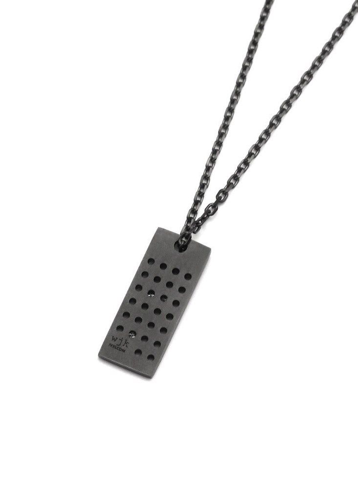 【予約品】 IVXLCDM ×wjk  26hole dog tag neckless / ネックレス / ブラックコーティング