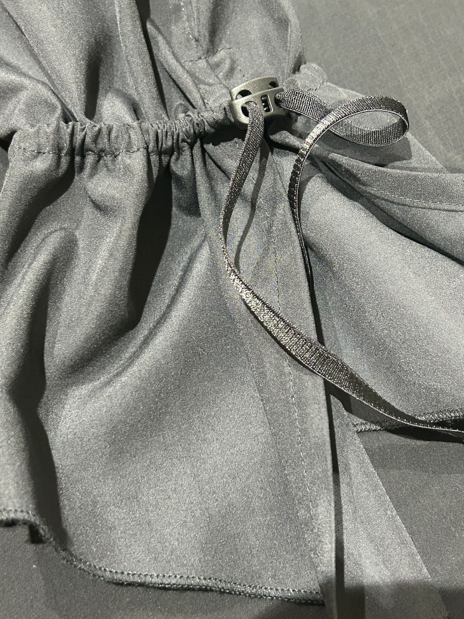 【予約品 5月18日(日) 締切】Lace Up Frill Shirt / レースアップフリルシャツ / ブラック