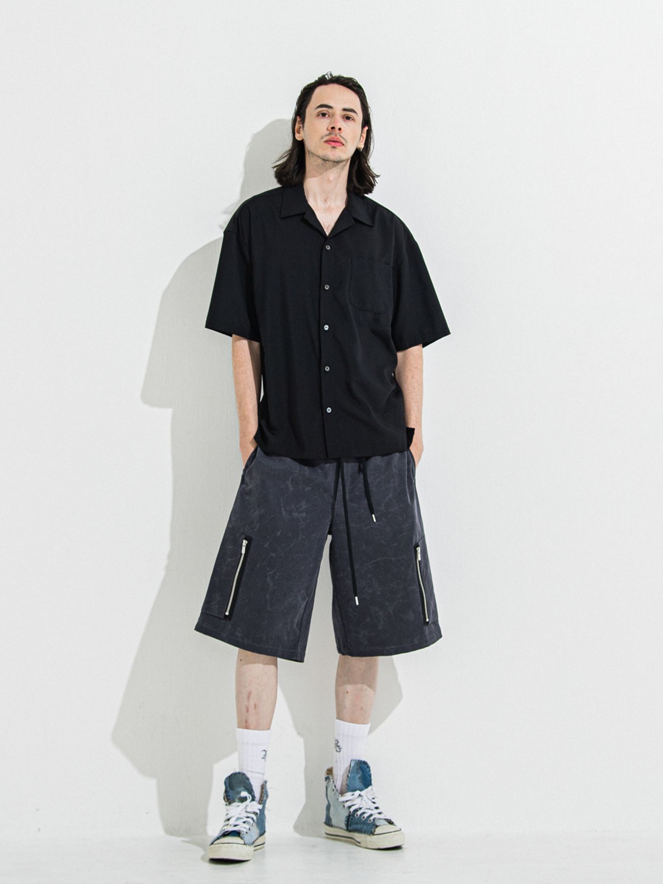 【予約品 】ZACK HALF SHIRT / ザックハーフスリーブシャツ / ブラック