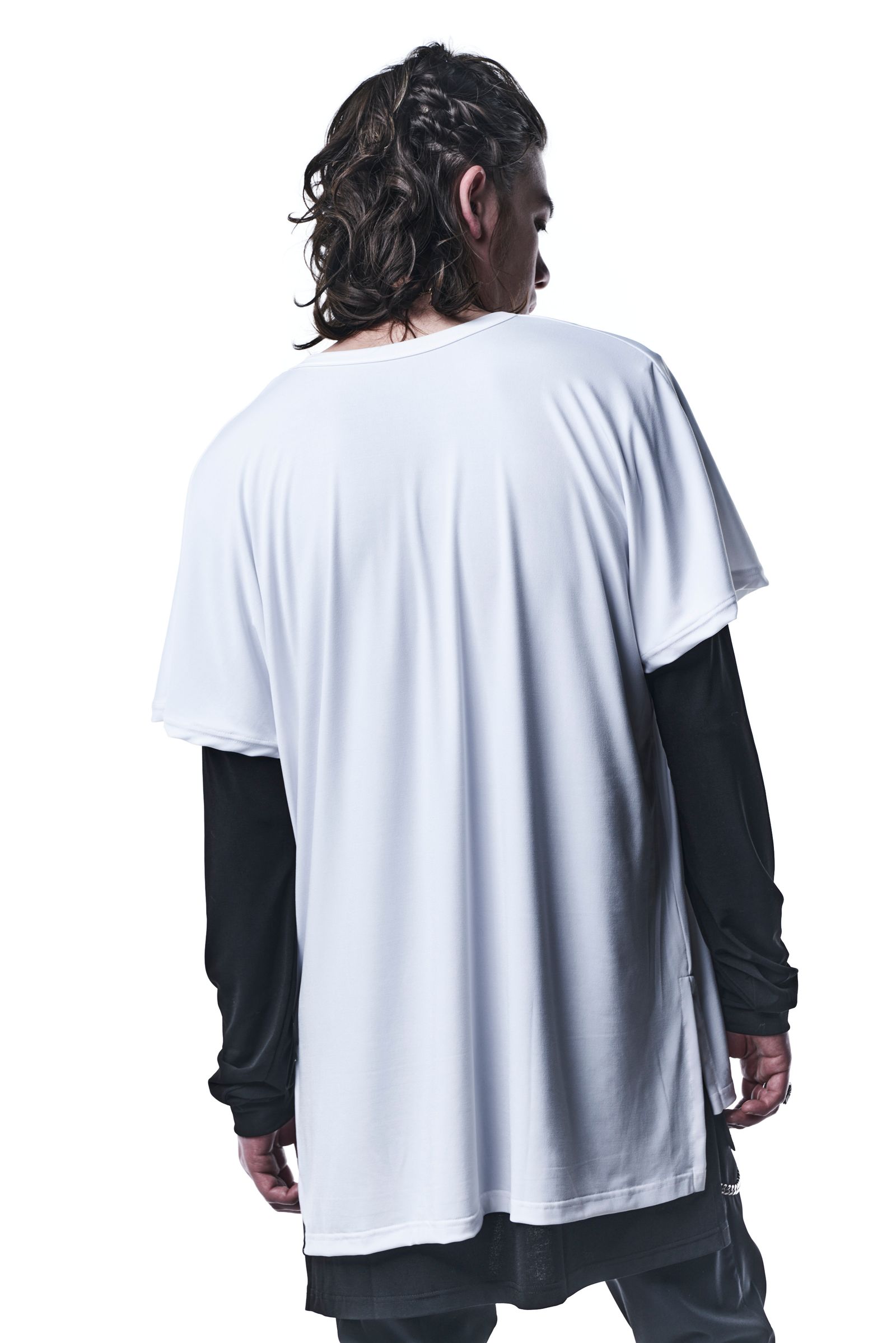 《予約品》 LayerdLongSleevesT-Shirts Tシャツ BEATENJIKU / White&Black 【kiryuyrik】 7月入荷予定