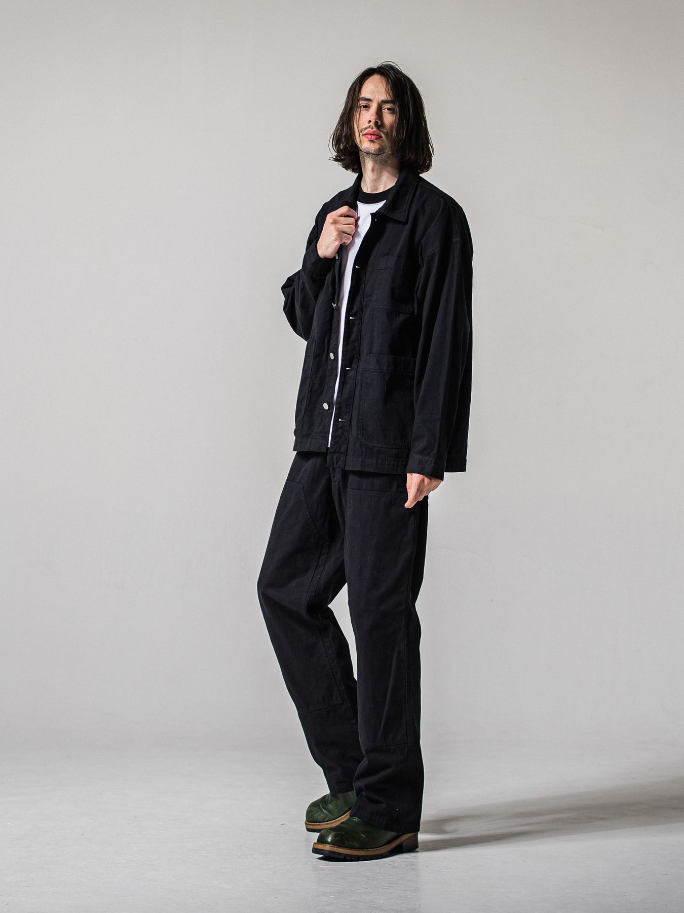 【予約品 11月16日(日) 締切】DOUBLE KNEE PT / ダブルニーワークパンツ / ブラック