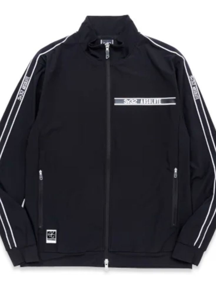 イタリア生地ハイストレッチ HIGH STRETCH JQ TAPE JACKET｜MEN'S / ブラック 【SY32 by SWEET YEARS GOLF】
