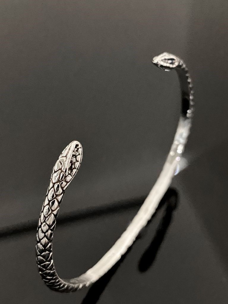 《受注生産》 TWO HEADED SNAKE BANGLE BRACELET バングル / 注文から3～4週間後入荷予定