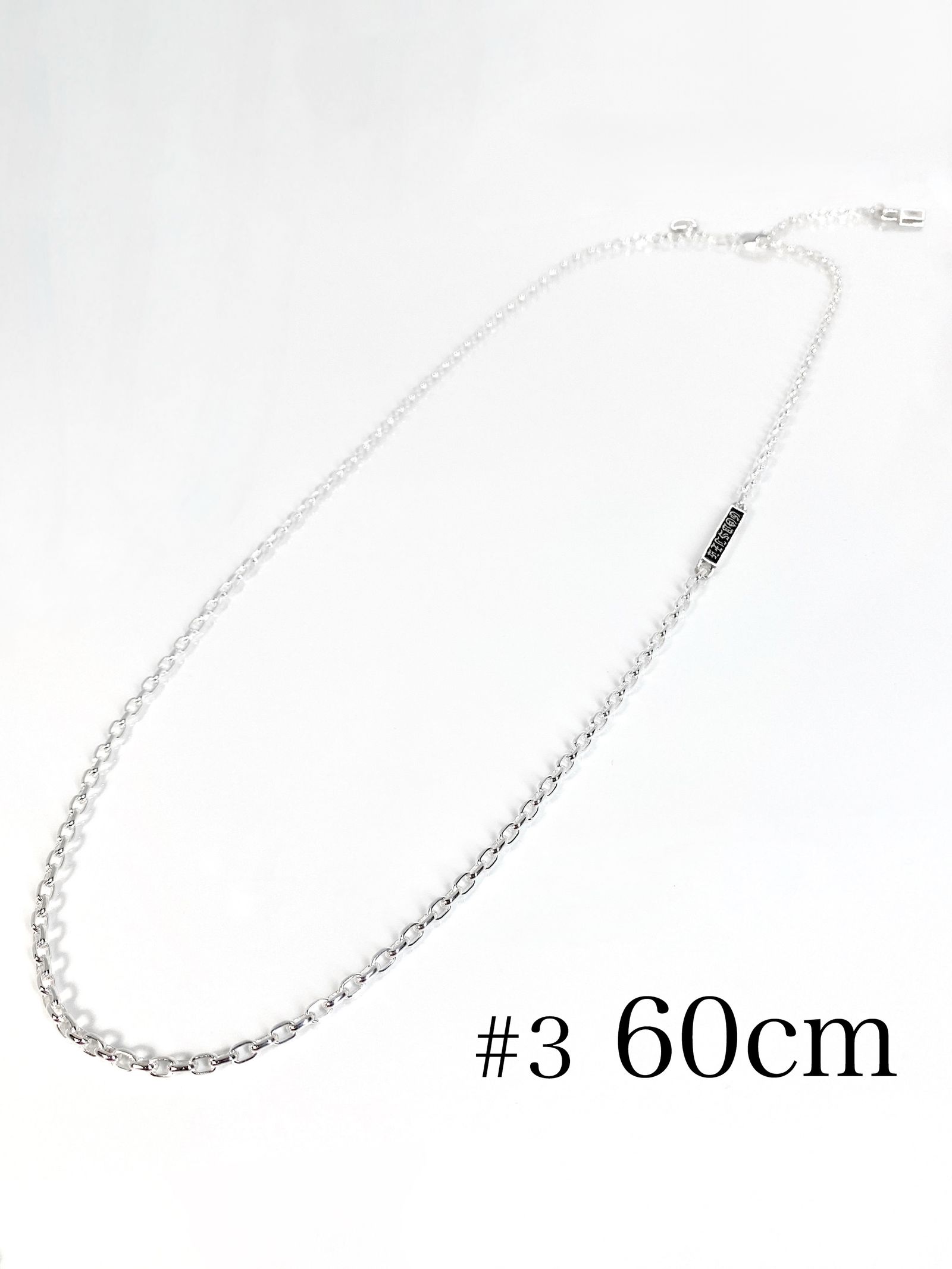 《受注生産》CHAIN NECKLACE #3 with GODSIZE® I.D. TAG 60 / ゴッドサイズ® #3 I.D.タグネックレスチェーン60 / 注文から2～3週間後入荷予定