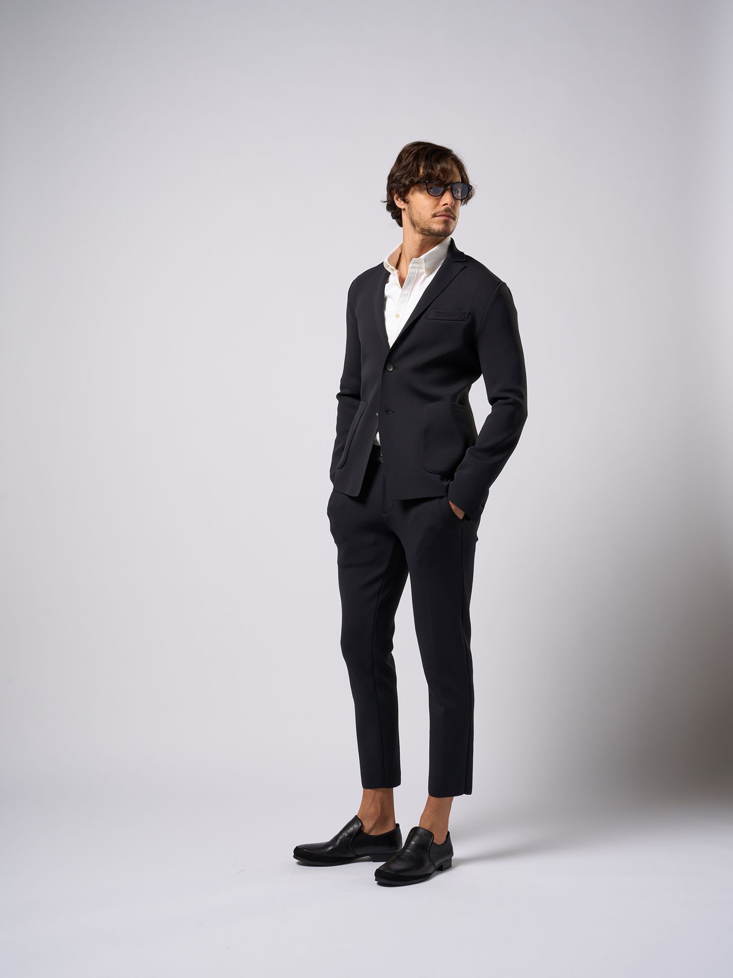 【予約品9月19日 10時締め】 function knit easy slacks  / スラックス / ブラック