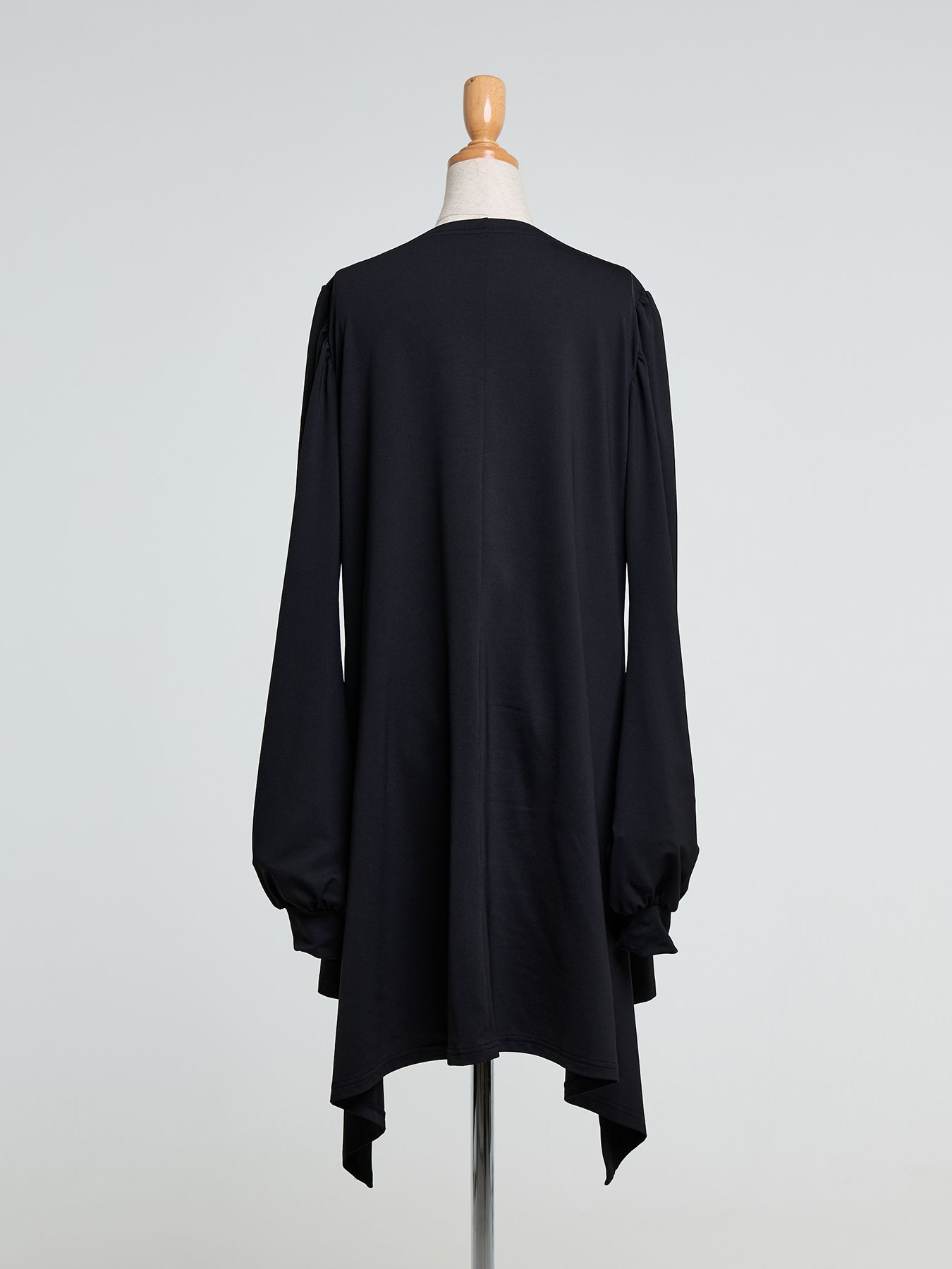 【予約品 10月26日(日) 締切】Boat Neck Flare Pull Over / ボートネック フレアプルオーバー / ブラック