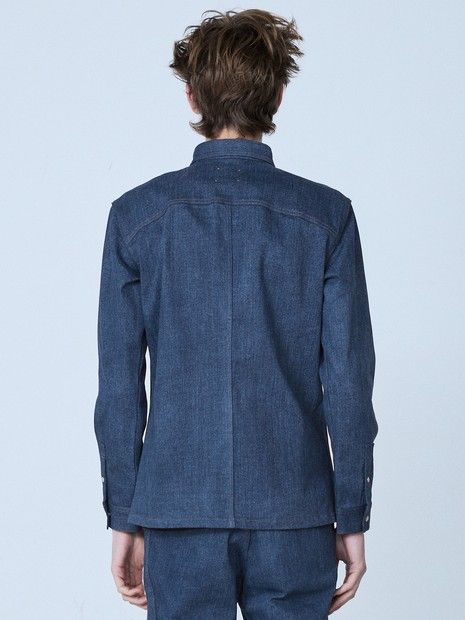 長袖 デニムシャツ インディコ5351