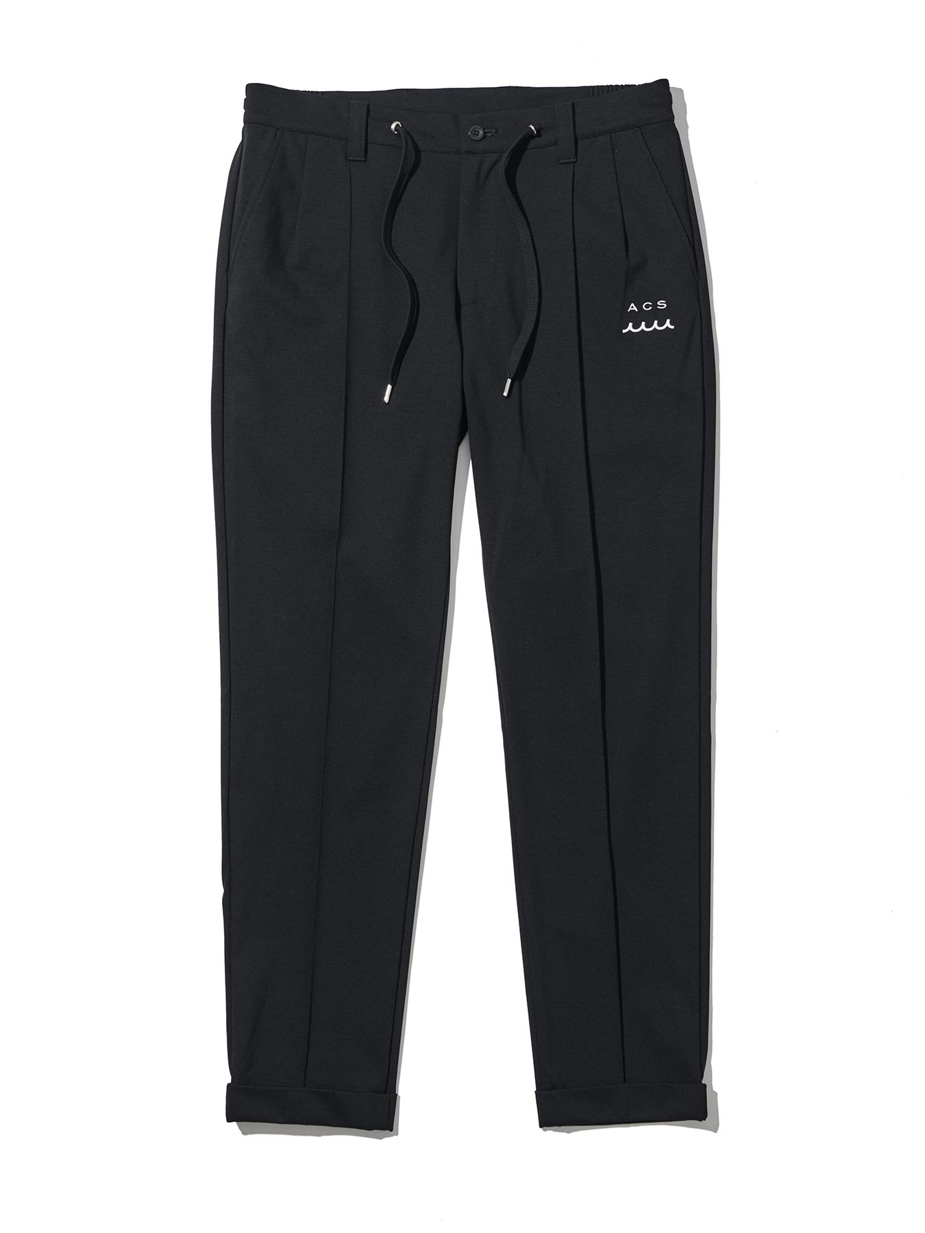 【予約品 10月9日(木) 締切】muta Easy Tight Slacks / イージータイトスラックスパンツ / ブラック【Acanthus × muta MARINE】