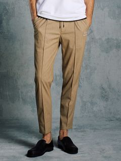 【予約品 1月25日(日) 締切】muta × wjk collection：smart pin-tuck slacks  / スマートピンタック スラックス / キャメル