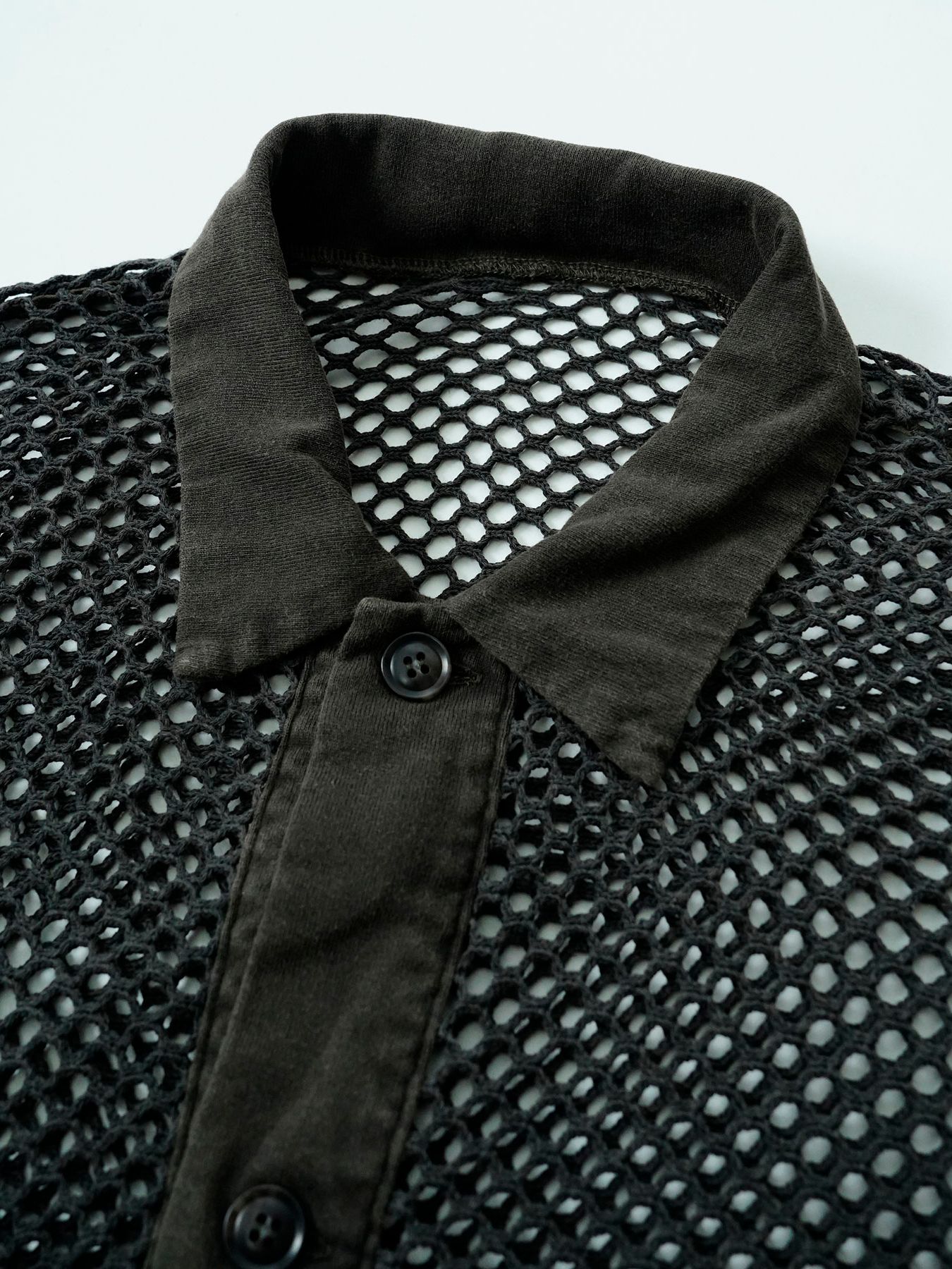 【予約品 11月9日(月) 締切】TRAWLCARDIGAN / ピグメントメッシュカーディガン / サンド