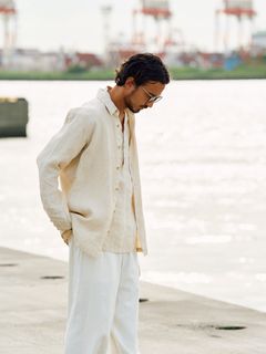 【予約品9月19日 10時締め】 shirt jacket / シャツジャケット / ライトベージュ