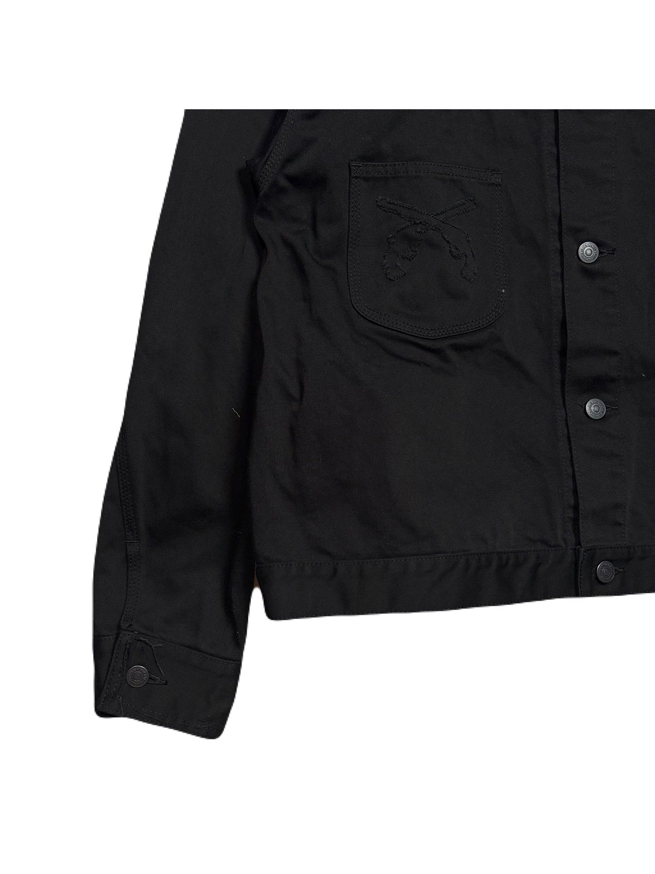 【予約品 3月9日(月) 18:00 締切】COTTON SATIN JKT / コットンサテン ジャケット / ブラック