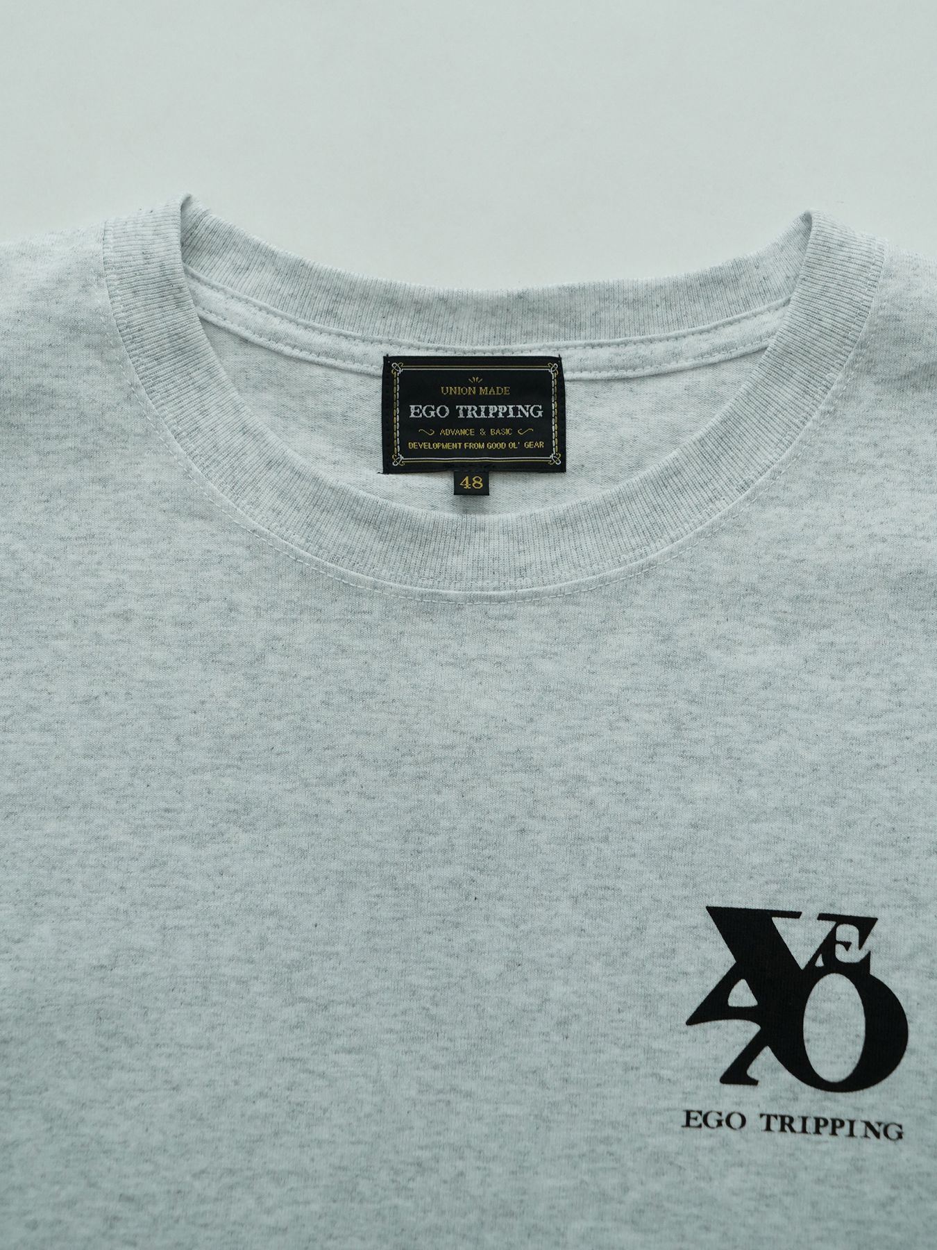 【予約品 11月23日(日) 締切】PRINTTEE-B short / ロゴプリント Tシャツ / ASH
