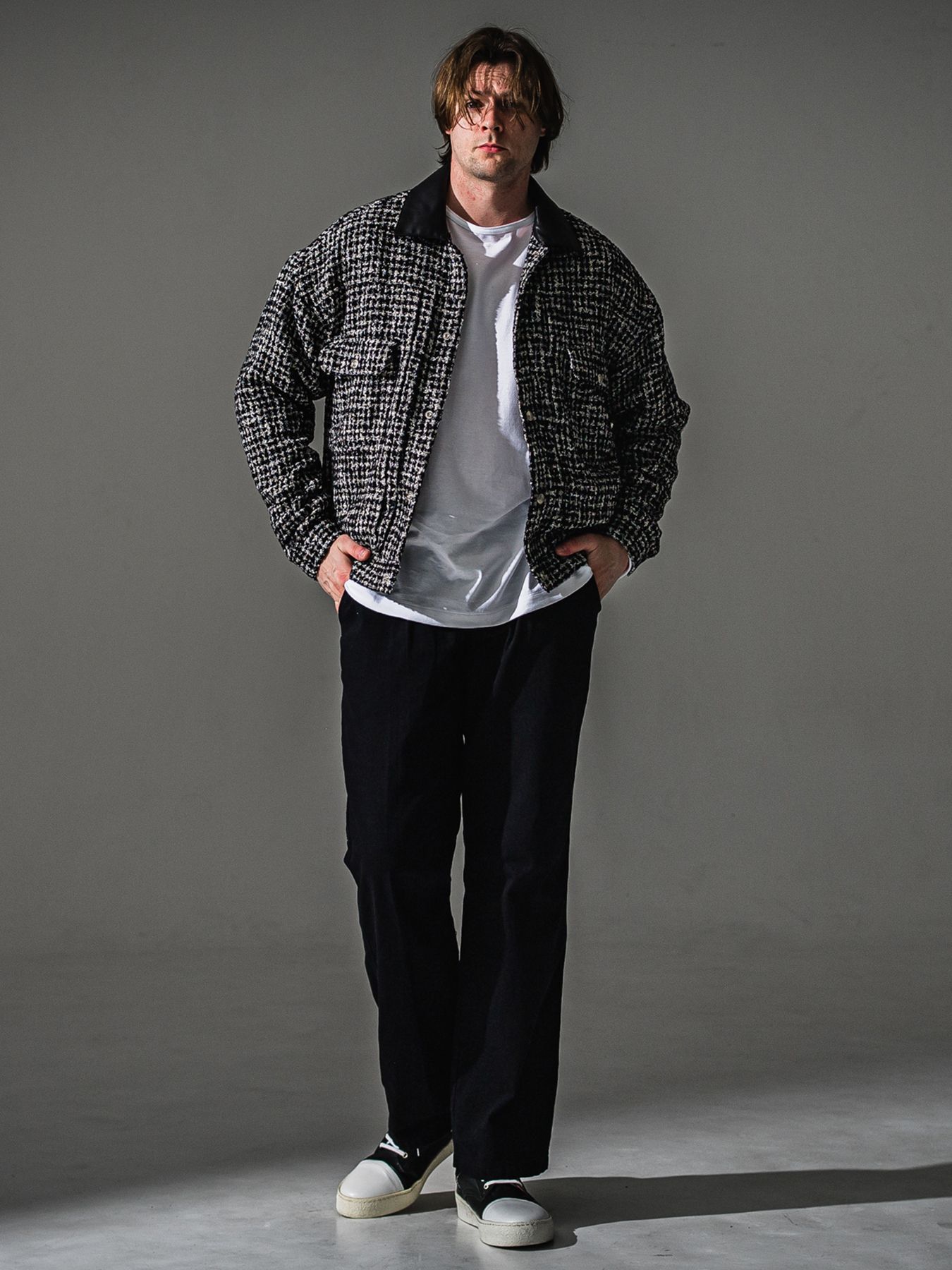【予約品】FCTWEED 2nd jk / ファンシーツィード ジャケット / ブラック