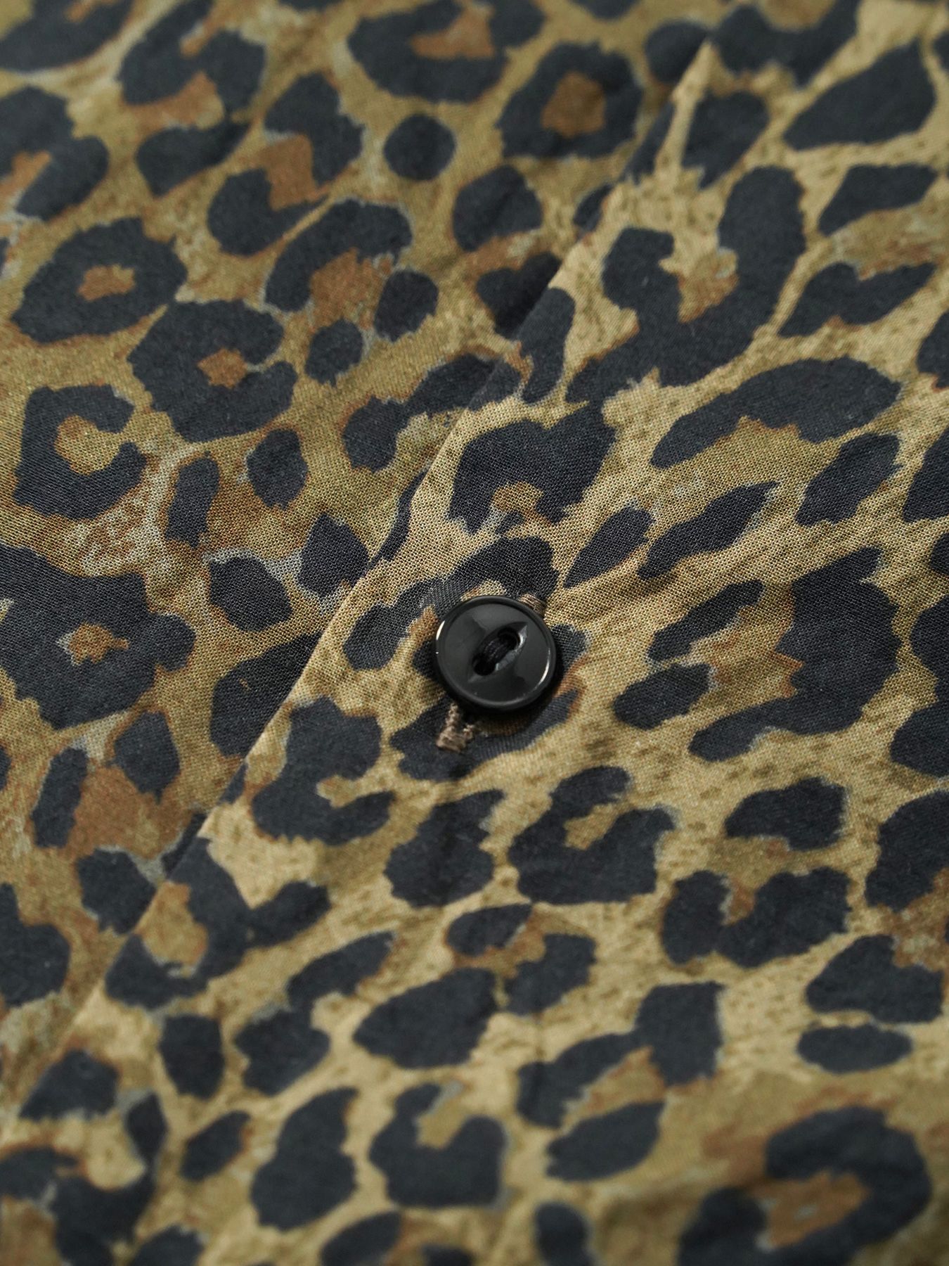 【予約品 5月6日(水) 締切】LEO-SHIRTS / レオパード柄シャツ / ベージュ系