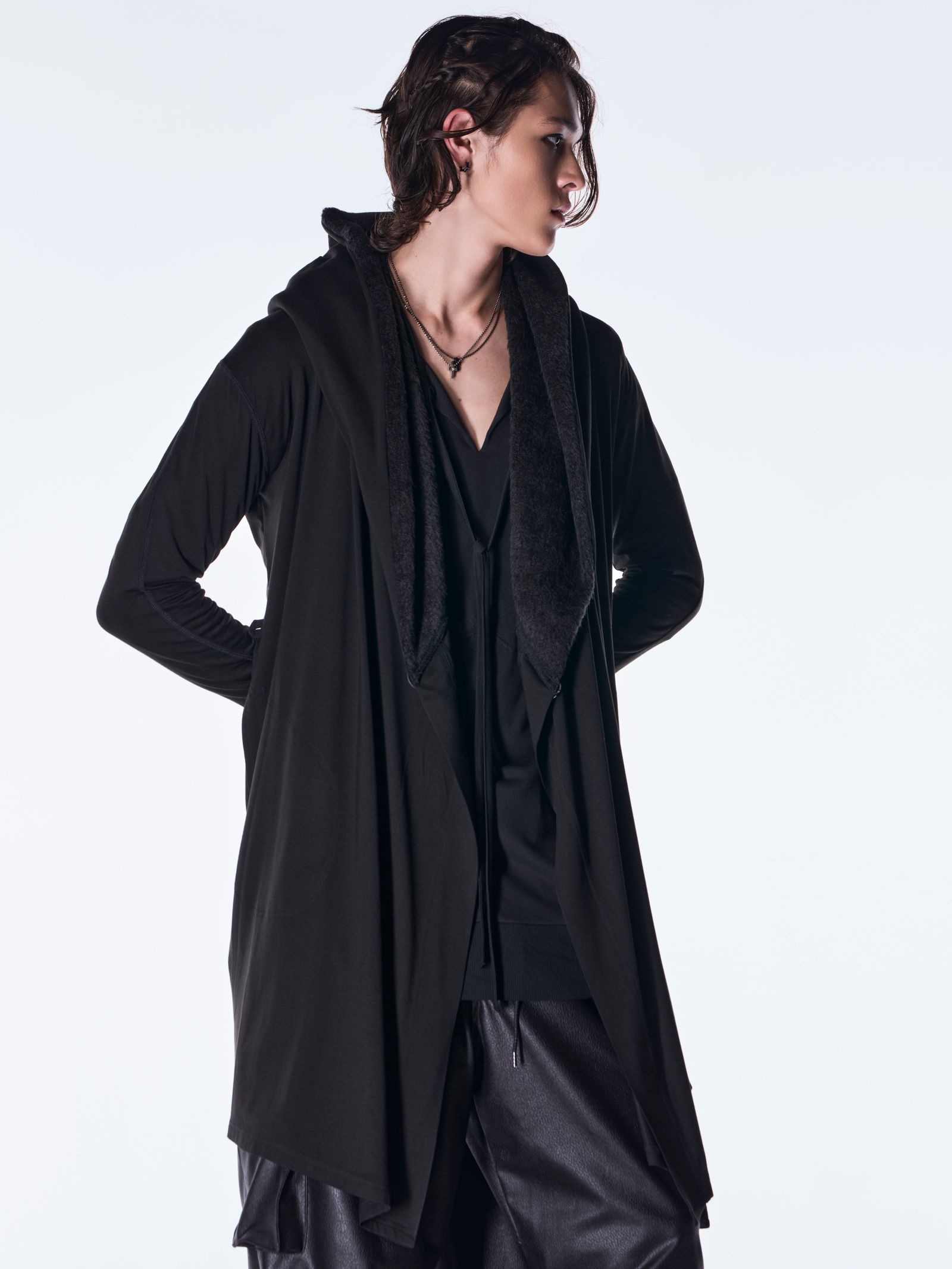 【予約品 6月29日(月) 締切】Heat Tech BEATENJIKU Wrap Cardigan / ラップカーディガン / ブラック