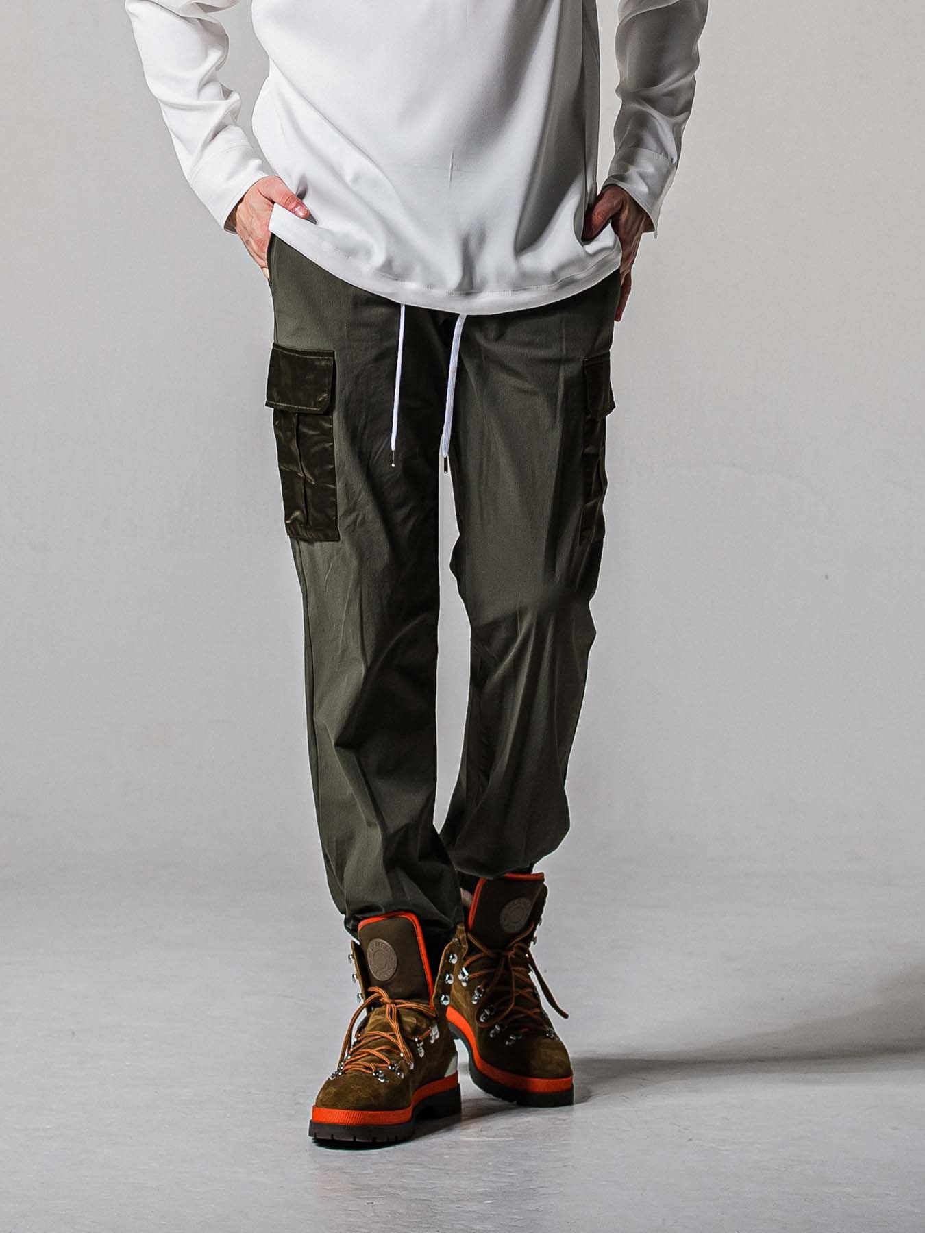 【予約品 11月16日(日) 締切】NY PT CARGO  PANTS / ナイロン イージーカーゴパンツ  / カーキ