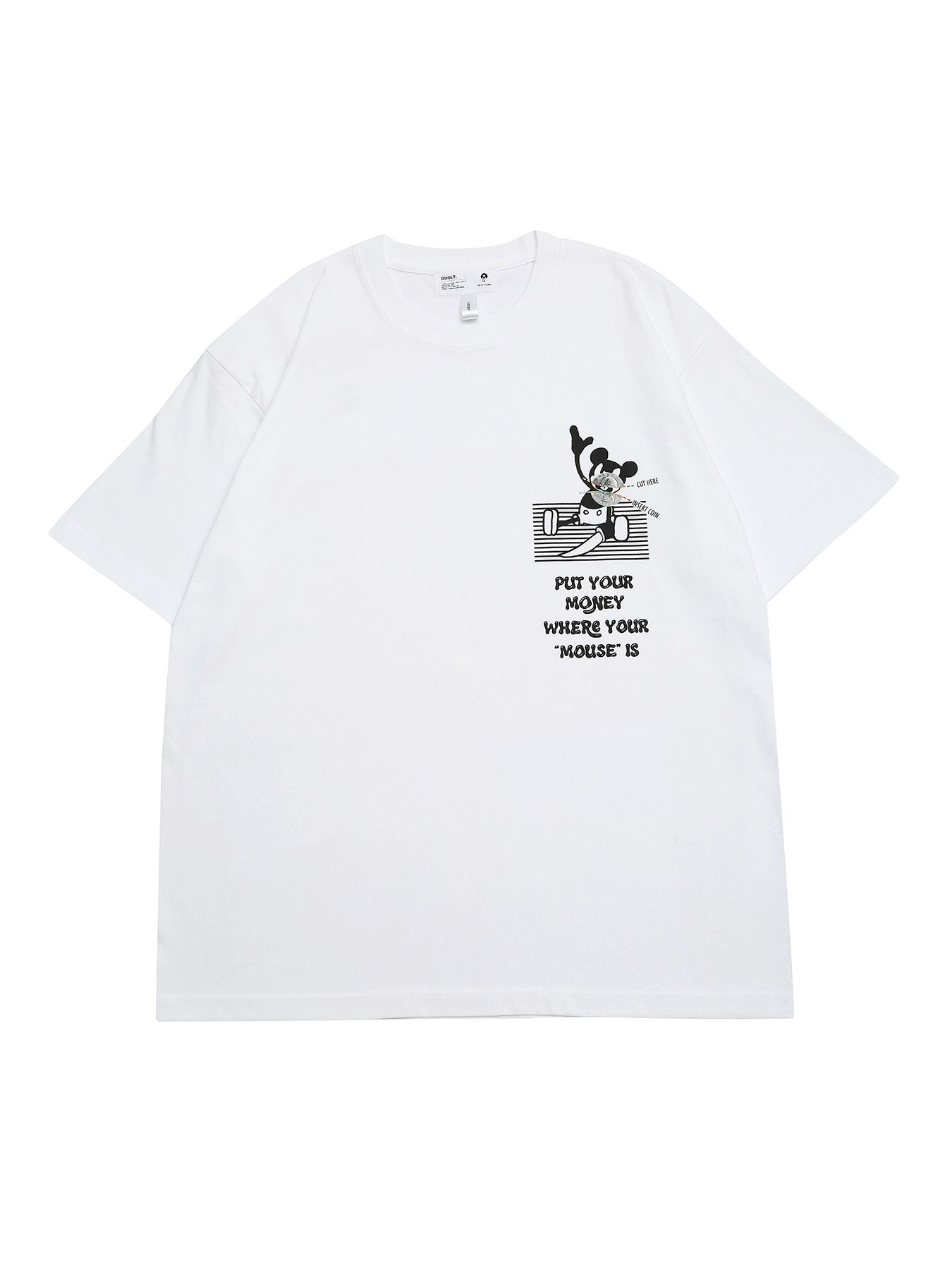 NOT-MOUTH TEE / プリントTシャツ / ホワイト【QUOLT】