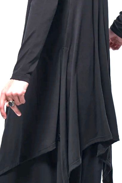《予約品》 ベア天竺DolmanFlareCardigan / ブラック 【kiryuyrik】 2023年4月以降入荷予定
