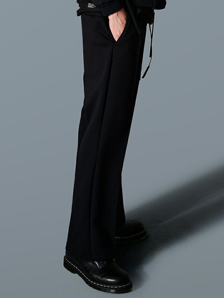 SENTER STITCH FLARE PANTS / フレアパンツ / ブラック