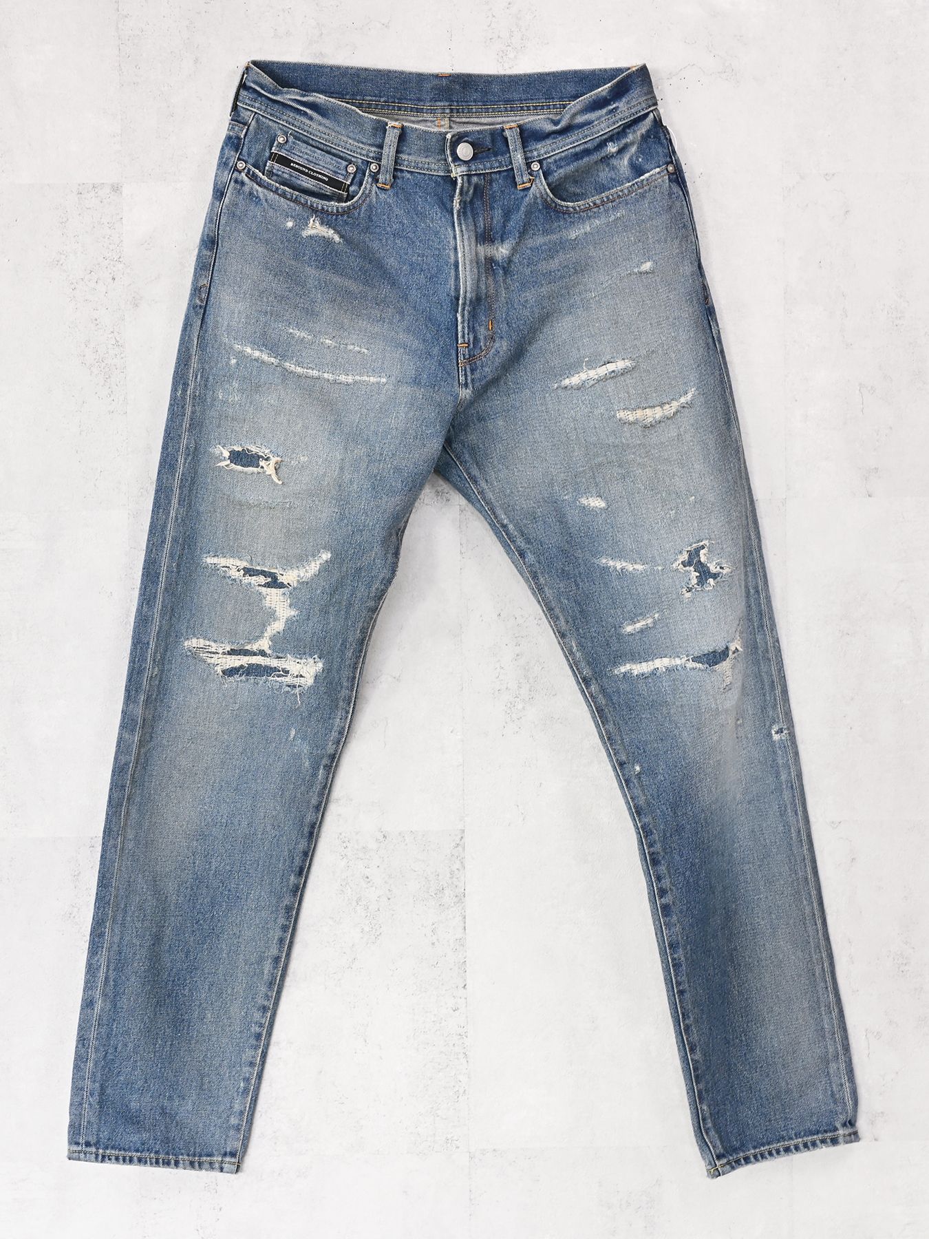 【予約品 9月6日(日) 締切】SCOTT JEANS / ライトオンスヴィンテージジーンズ / インディゴ ユーズド