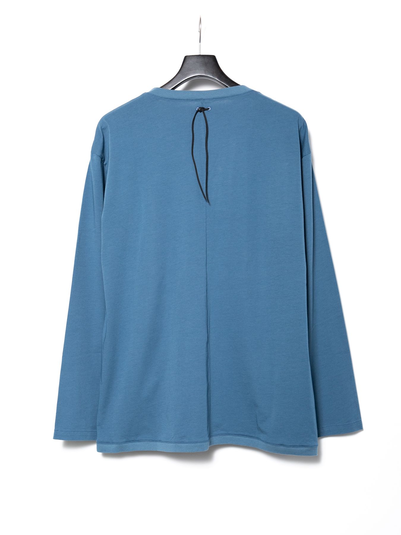 【予約品 10月12日(日) 締切】72/T Organic Cotton High Twisted Single Jersey Cardigan / 72/T オーガニックコットン 強撚 天竺 カーディガン / グレーブルー