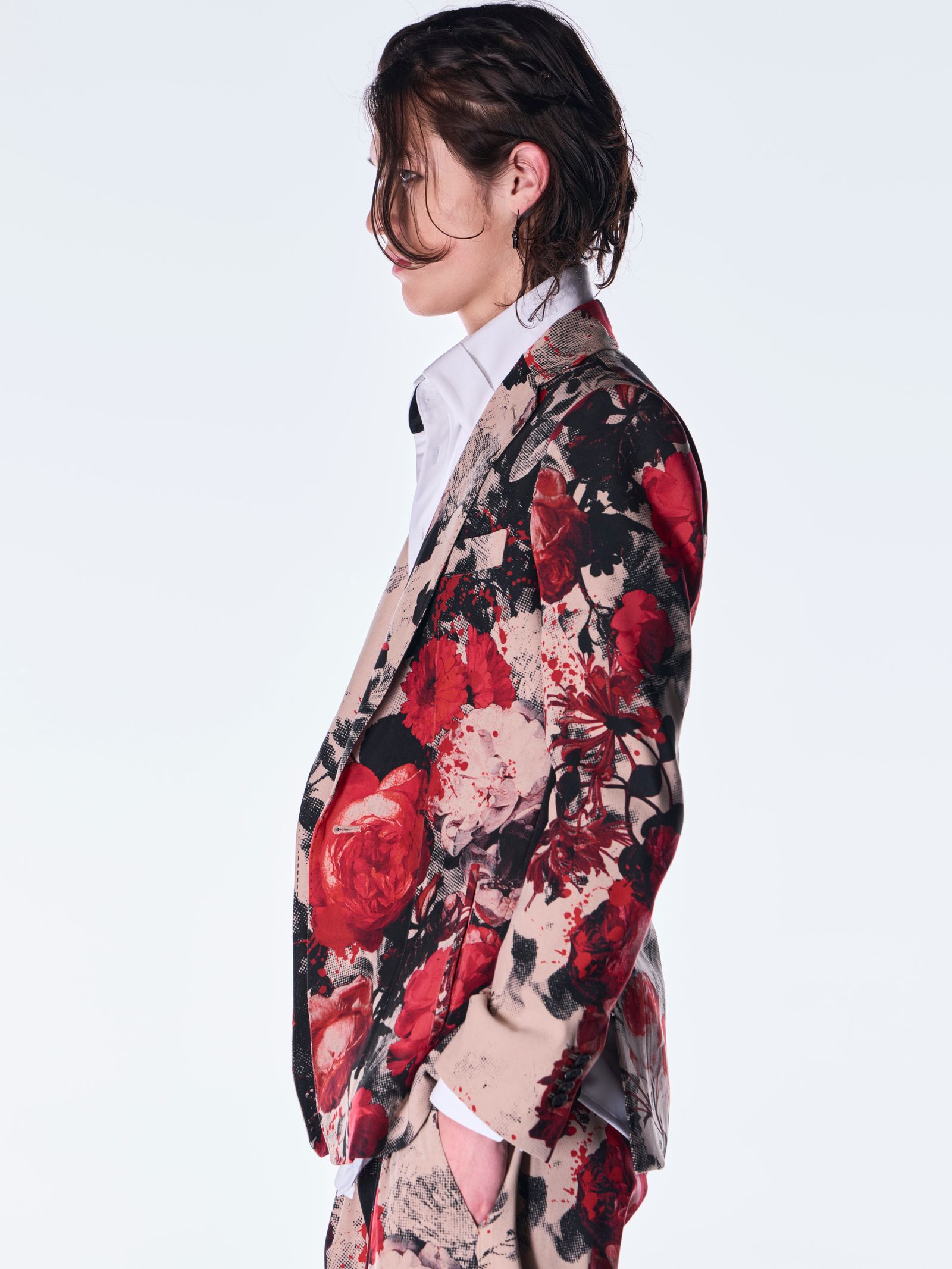 【予約品 6月29日(月) 締切】Fancy Twill Cuffs Button Shirt / カフスボタンシャツ / ホワイト