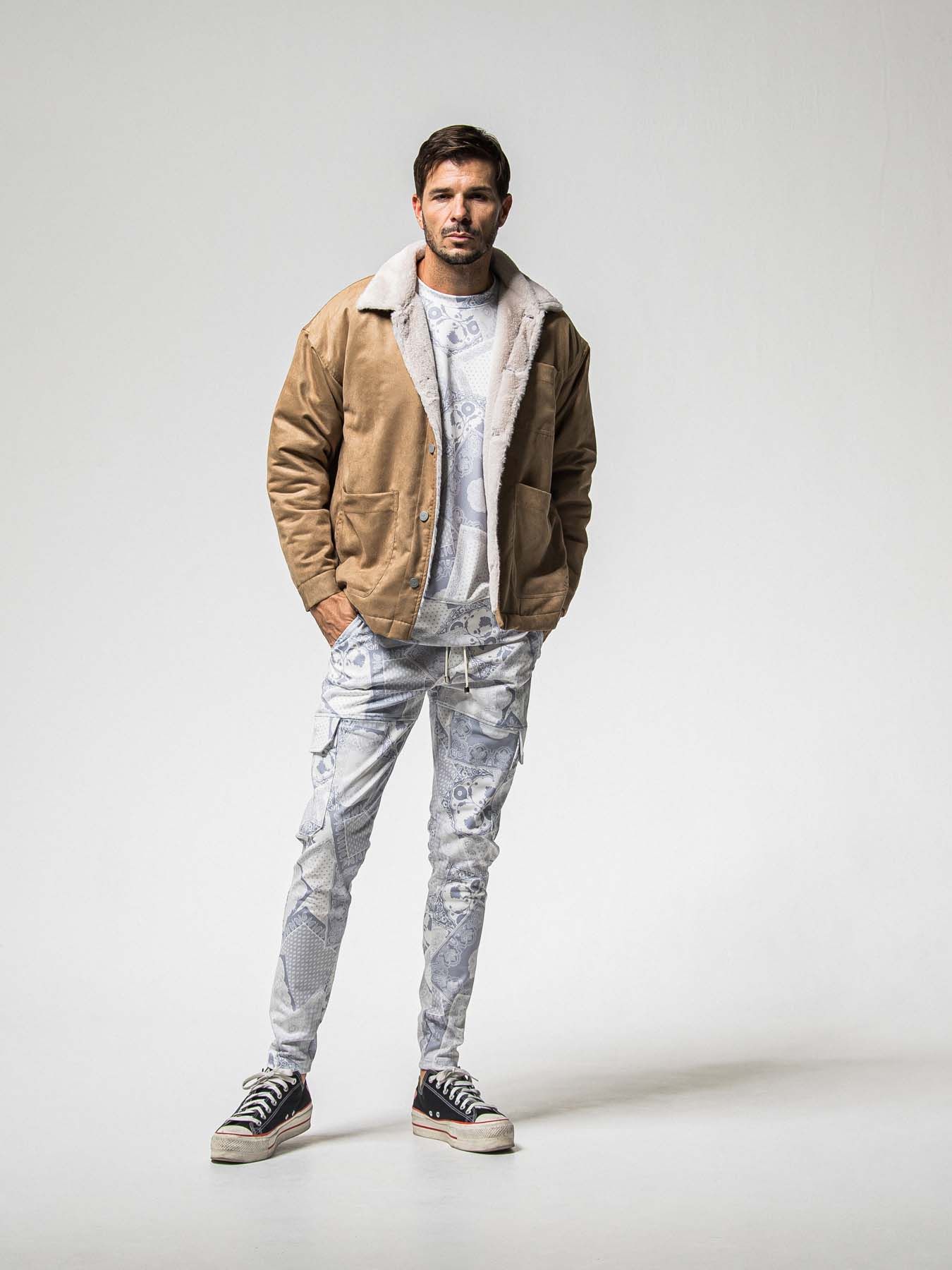 【予約品 】SUEDE FUR CAVER ALL / スウェードファーカバーオール / ブラウン