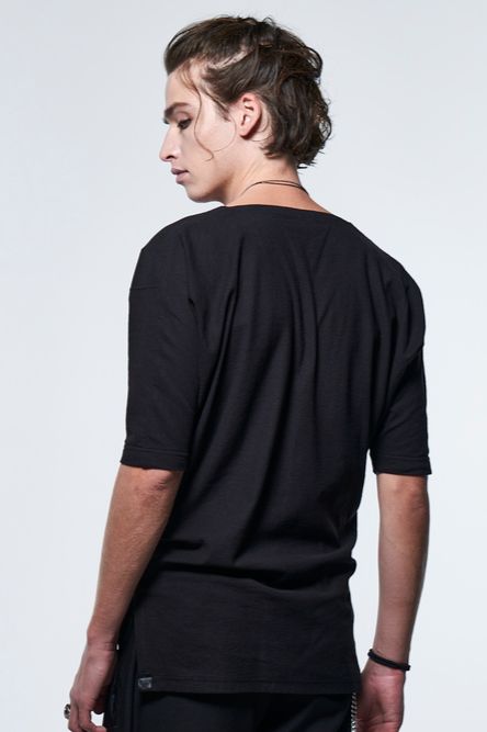 《予約品》 FrillKimonoSleeveT-Shirt / ブラック 【kiryuyrik】 2023年3月以降入荷予定