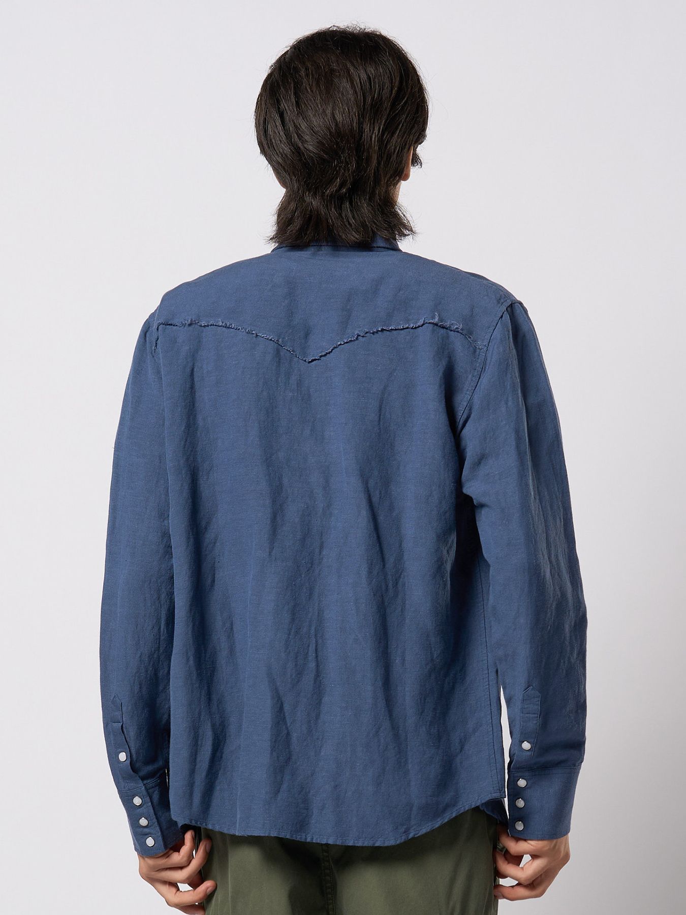 【予約品 9月23日(火) 締切】western shirt / ウエスタンシャツ / ダルブルー