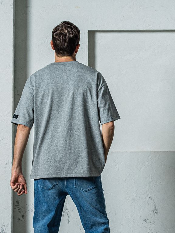 《予約11月17日19時締め》 college overT / オーバーTシャツ / グレー