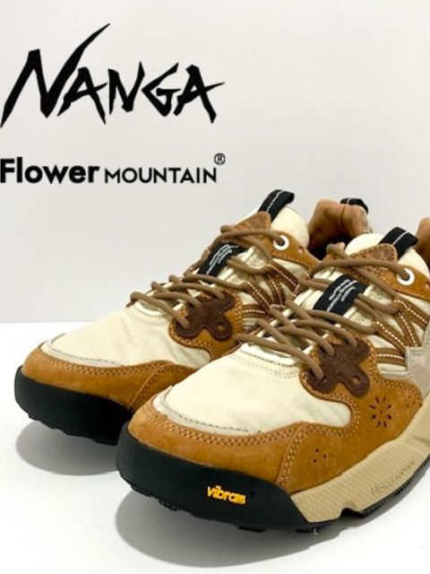 【限定コラボ】Flower MOUNTAIN×NANGA YAMANO3 / スニーカー / カカオベージュ