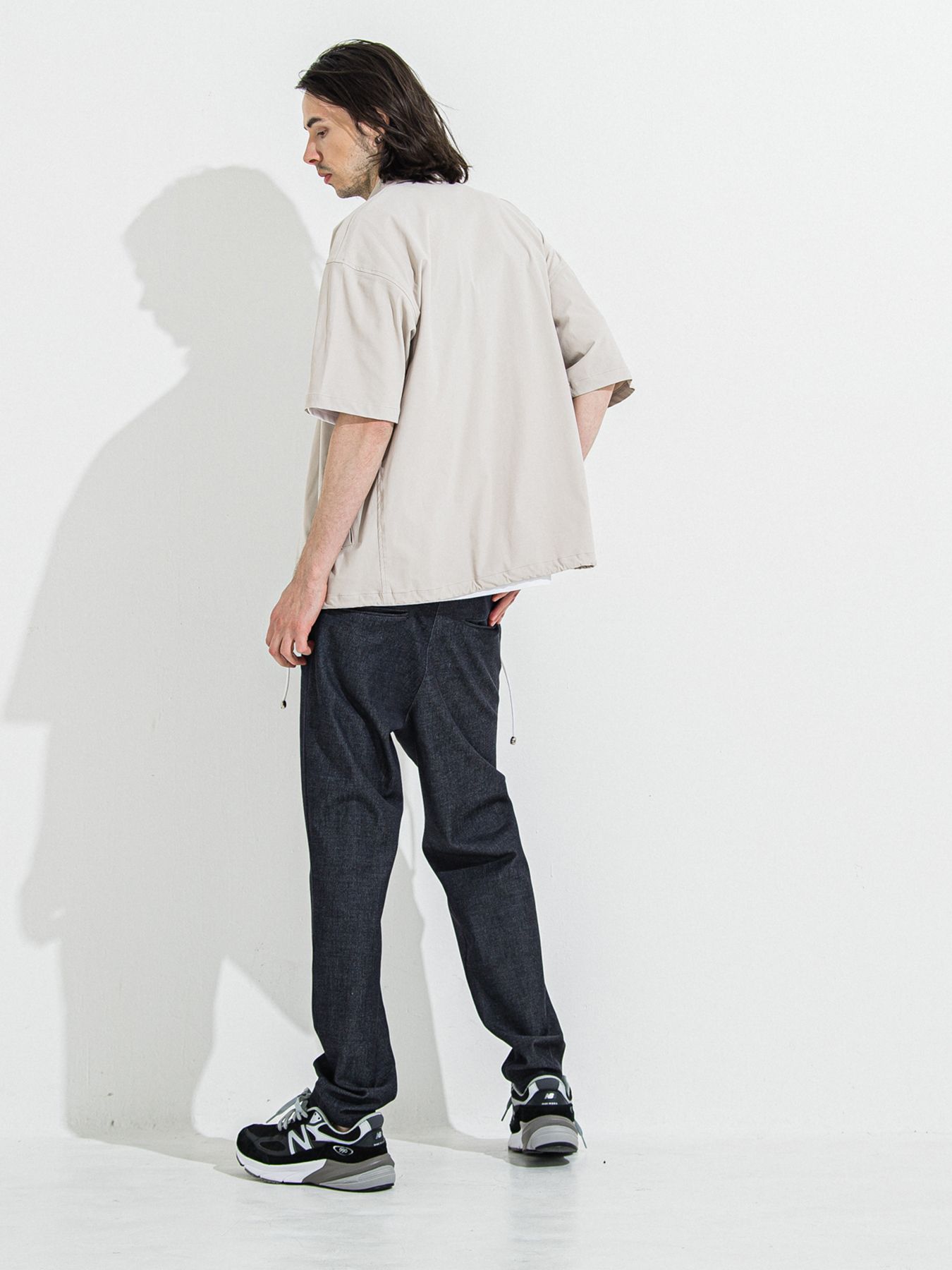 【予約品 】NYLON HALF COACH JACKET / グレージュ