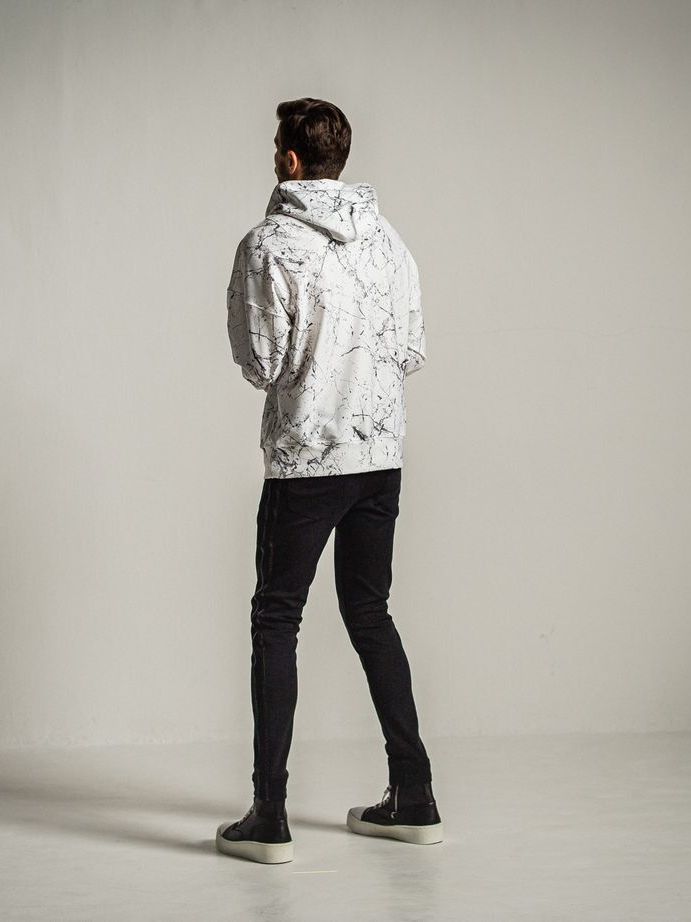 《予約9月1日18時締め》 PAINT loose hoodie  / パーカー / ペイントホワイト