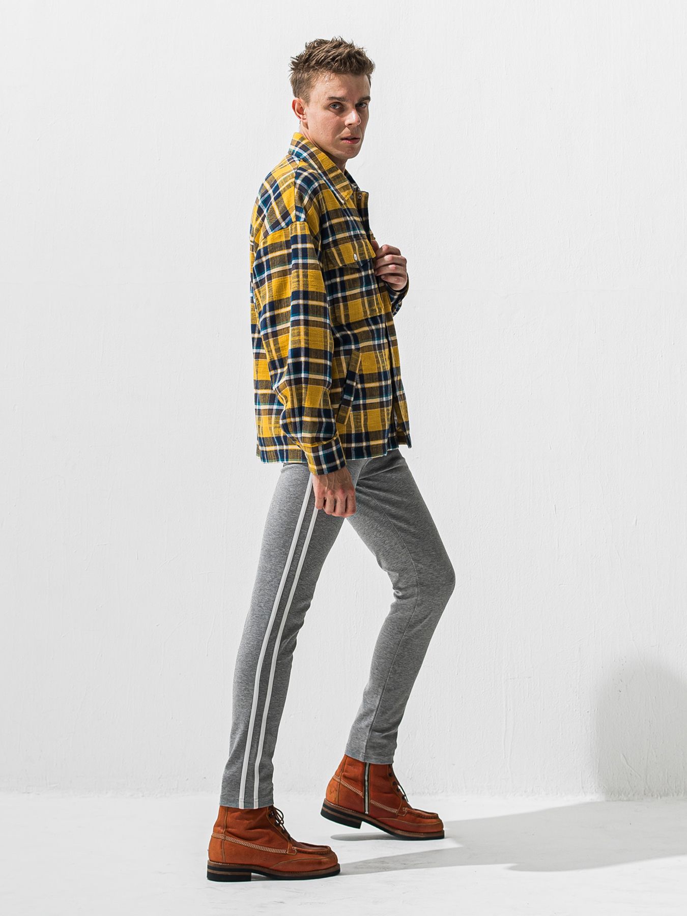 【予約品 9月6日(日) 締切】OLD SLUB CHECK JK / ヴィンテージ ネルジャケット / イエロー