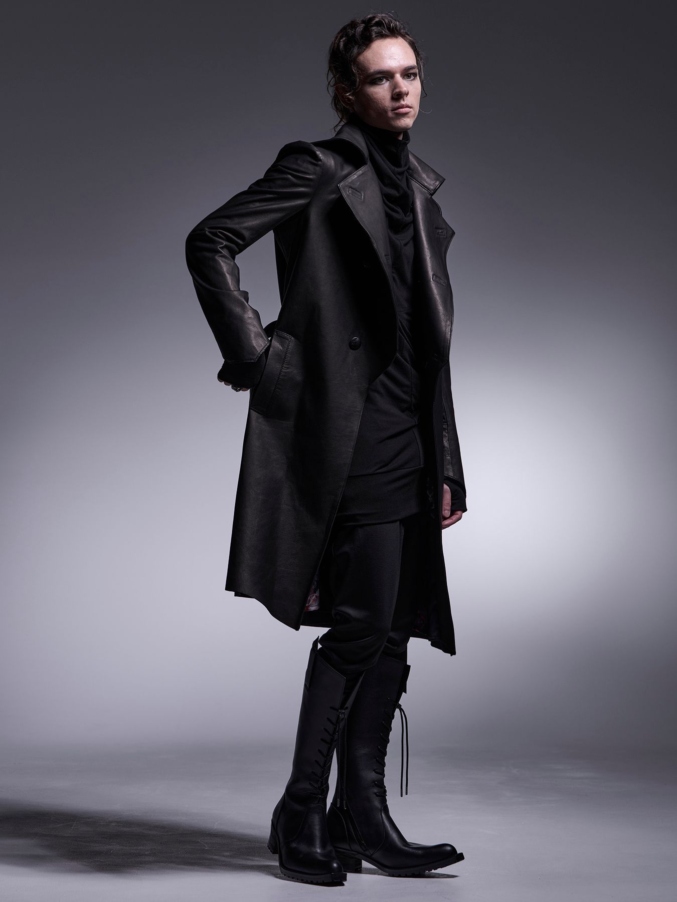 【予約品 7月13日(日) 締切】1Tuck Slim Slacks / 1タック スリムスラックス / ブラック