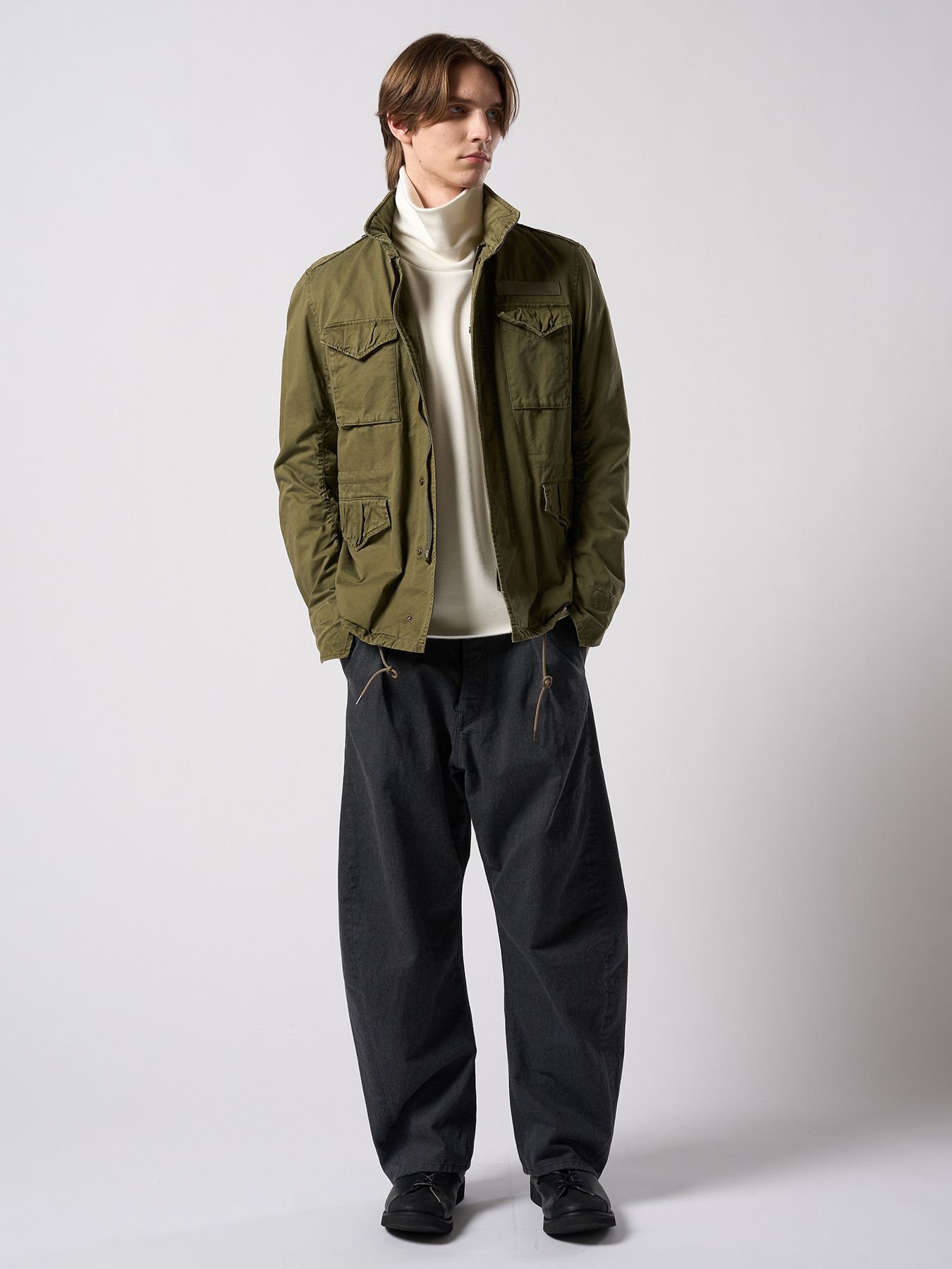 【予約品 4月19日(日) 18時締切】back boa cut-off highneck / バックボア カットオフ ハイネック/ ホワイト