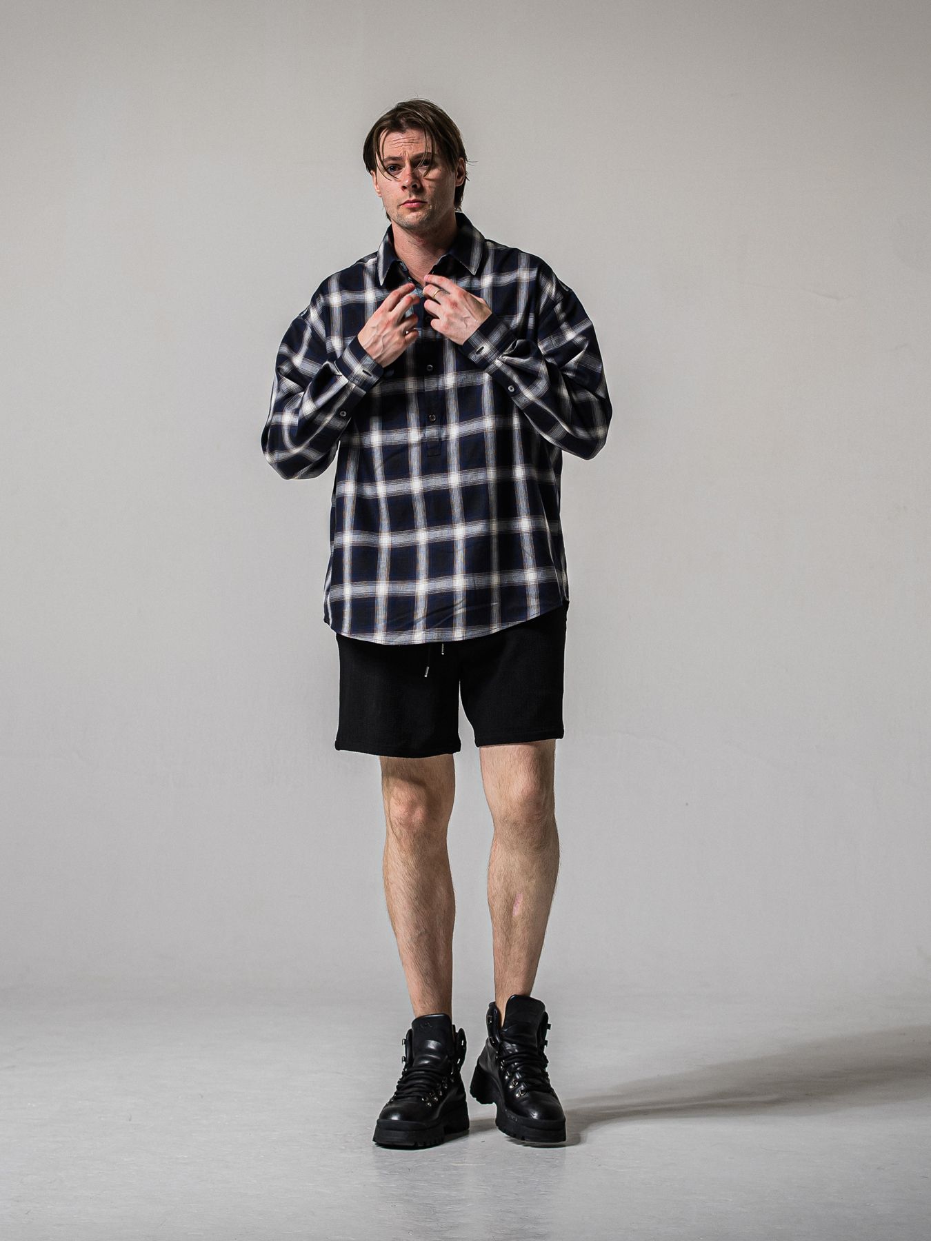 【予約品 11月16日(日) 締切】PULL JACK SHIRTS / プルオーバー ジャックシャツ / ネイビー