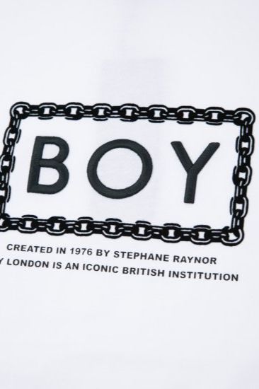 CHAIN DESIGN TEE/ ホワイト 【BOY LONDON】